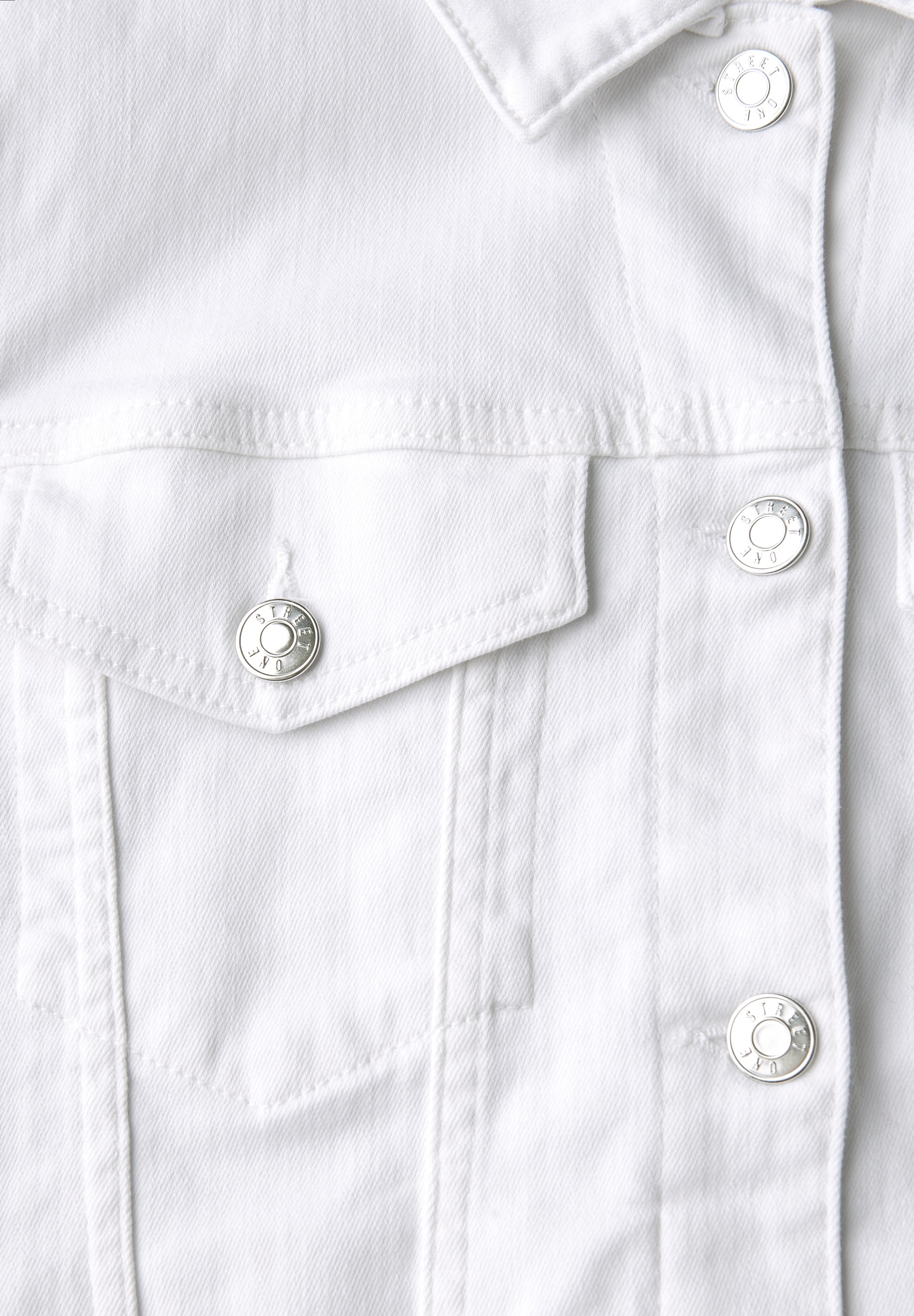 STREET ONE Jeansjacke »Style Lea«, ohne Kapuze, mit Knopfleiste und Stretch