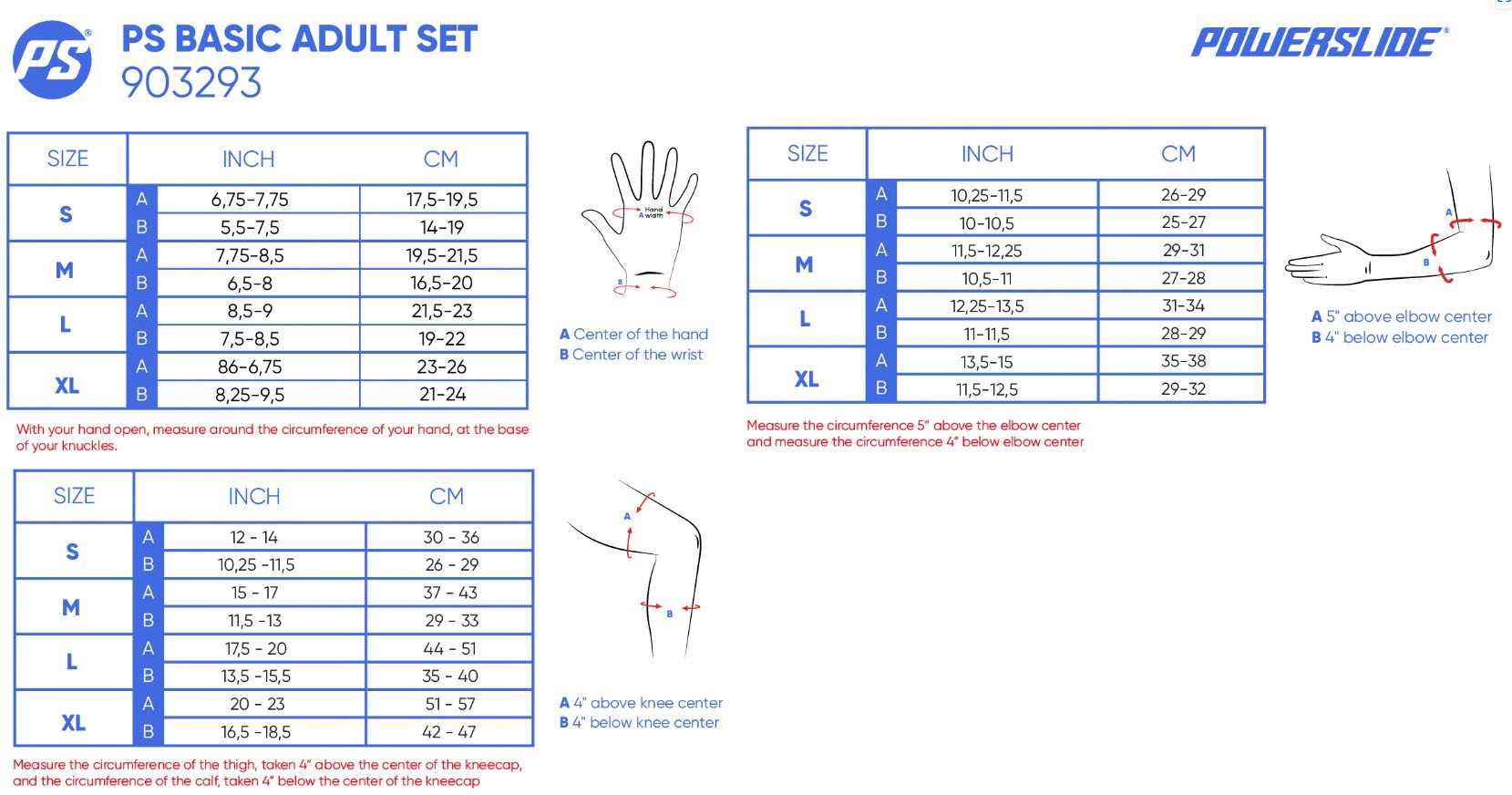 Powerslide Protektoren-Set »Basic Adult Set«, (Set)