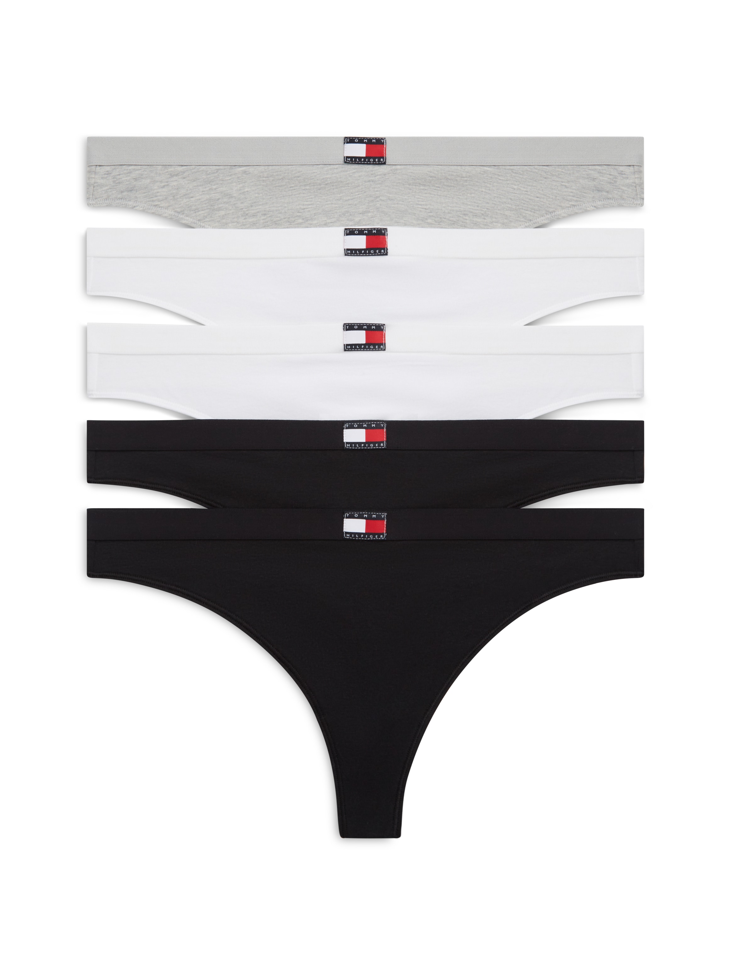 Tommy Hilfiger Underwear Tanga »5 PACK FLAG THONG« Packung, 5er, 5 Stk. mit Logo