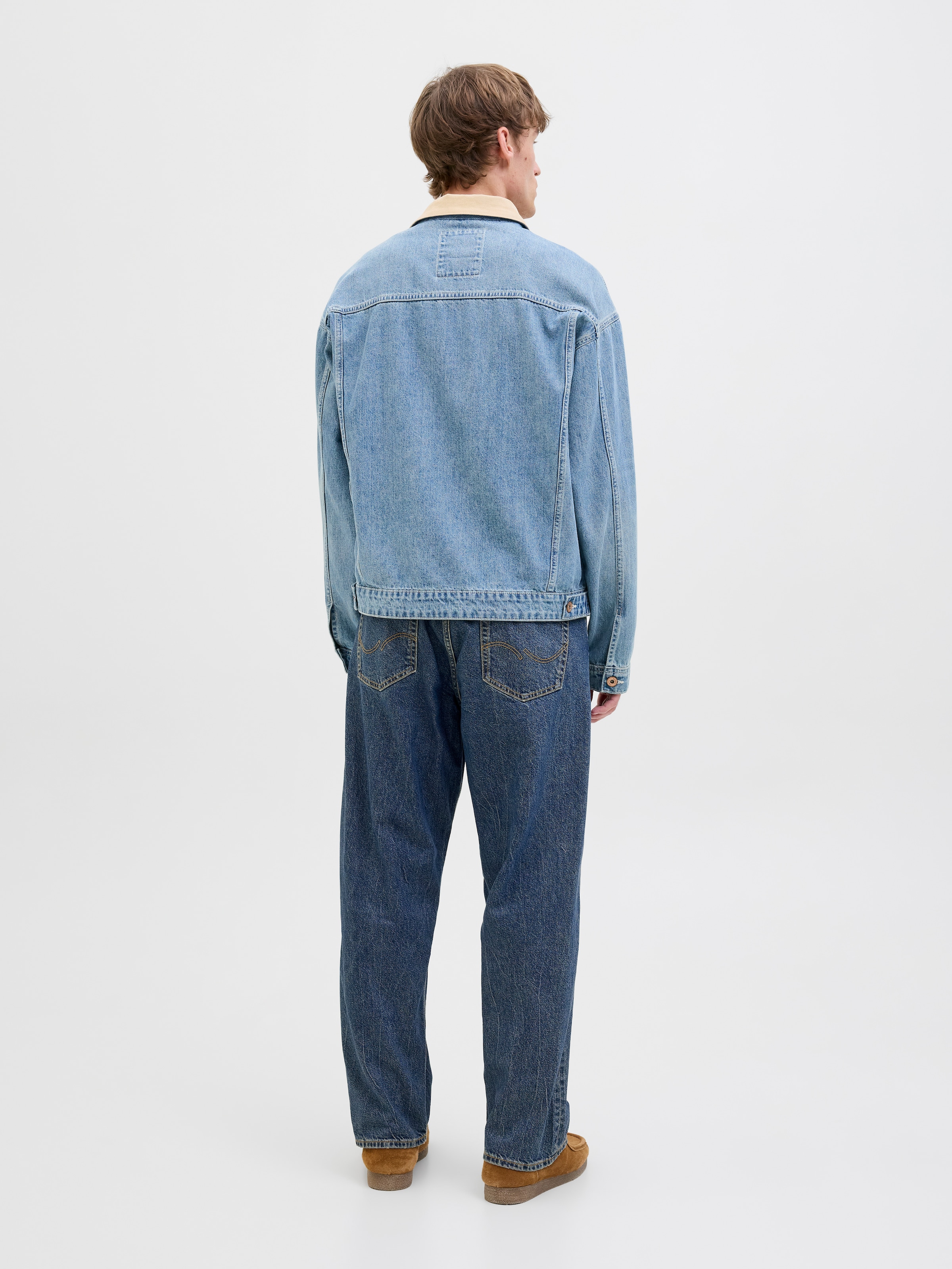 Jack & Jones Relax-fit-Jeans »JJIEDDIE mit hoher Taille und lockerer Passform« Baumwolle, relaxed fit