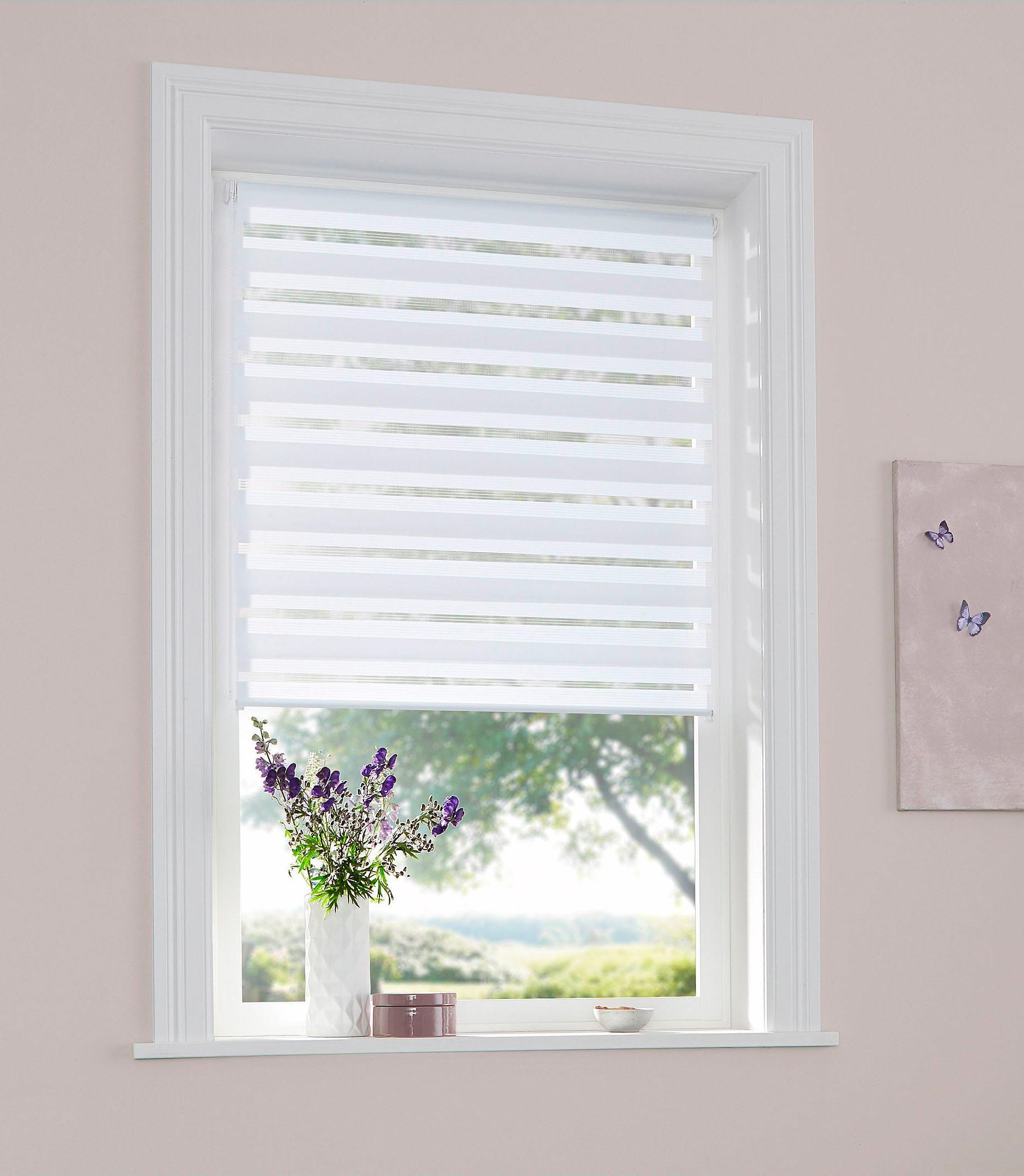 OTTO home Doppelrollo "MARANO" Lichtschutz Sichtschutz  Verdunkelung ohne Bohren freihängend Rollo, Fixmaß, Bestseller mit Klemmträgern, für Fenster & Tür