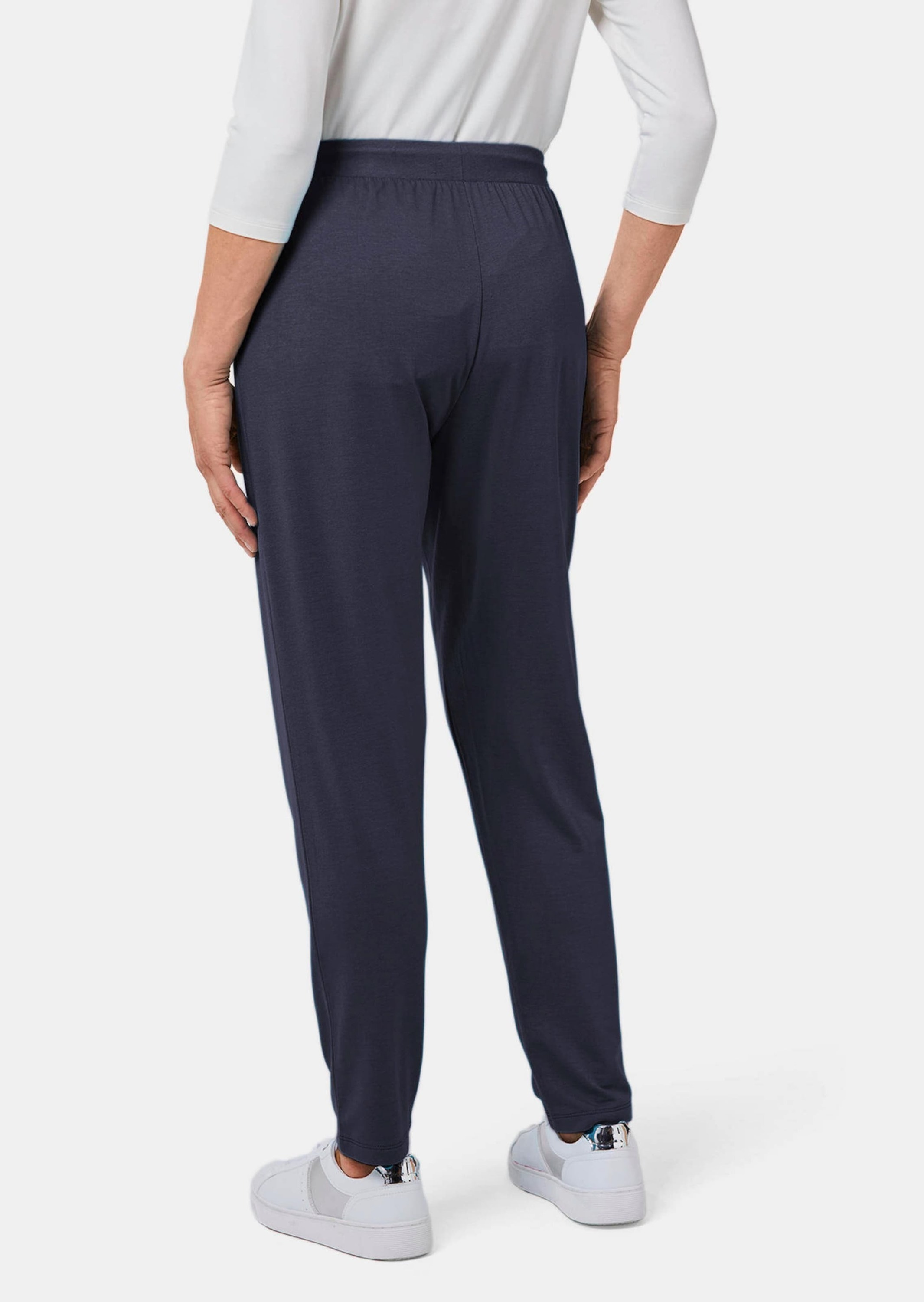 GOLDNER Stoffhose »Hose Kurzgröße - Bequeme Slinky-Hose mit Schlupfbund«