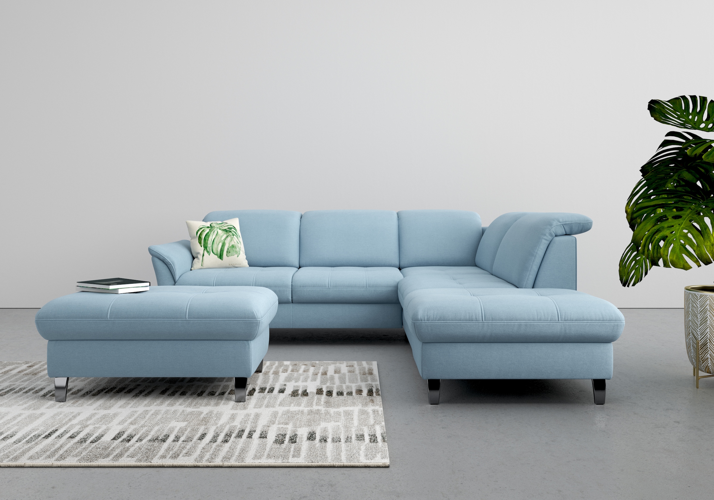 sit&more Stauraumhocker »Maggiore«, mit Stauraum und modernen Metallbeinen