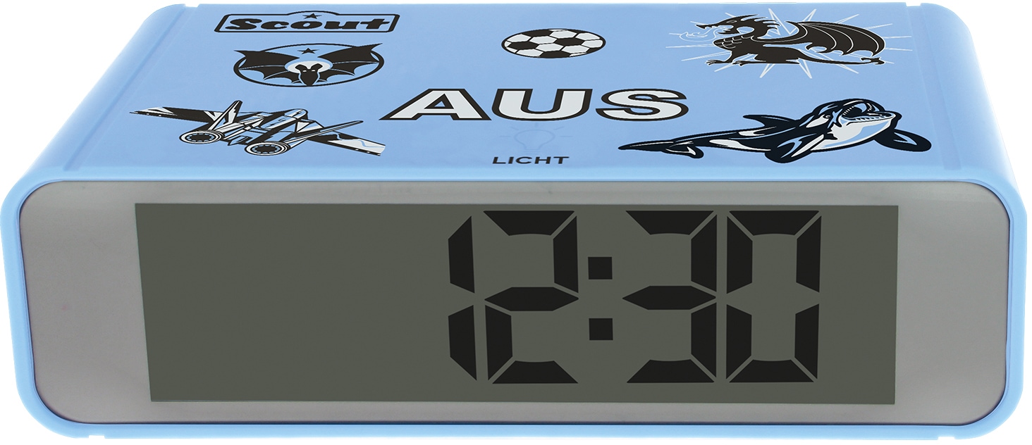 Scout Quarzwecker »Digi Clock, 280001026«, Kinderwecker, Digitalwecker, Geschenkidee, Kinderzimmer, Jugendliche