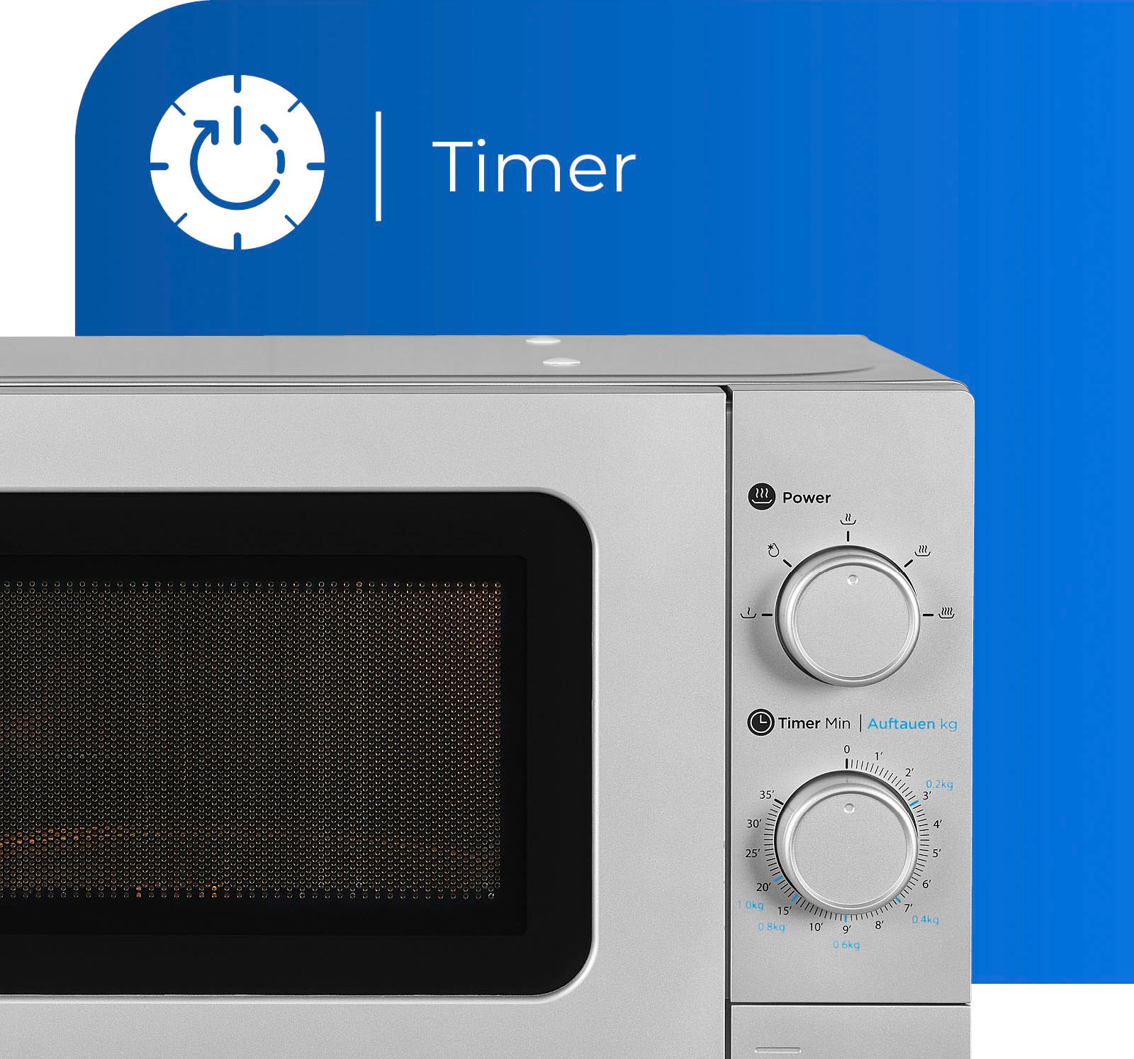 exquisit Mikrowelle »WP 700 J17-3 si« Mikrowelle 700 W