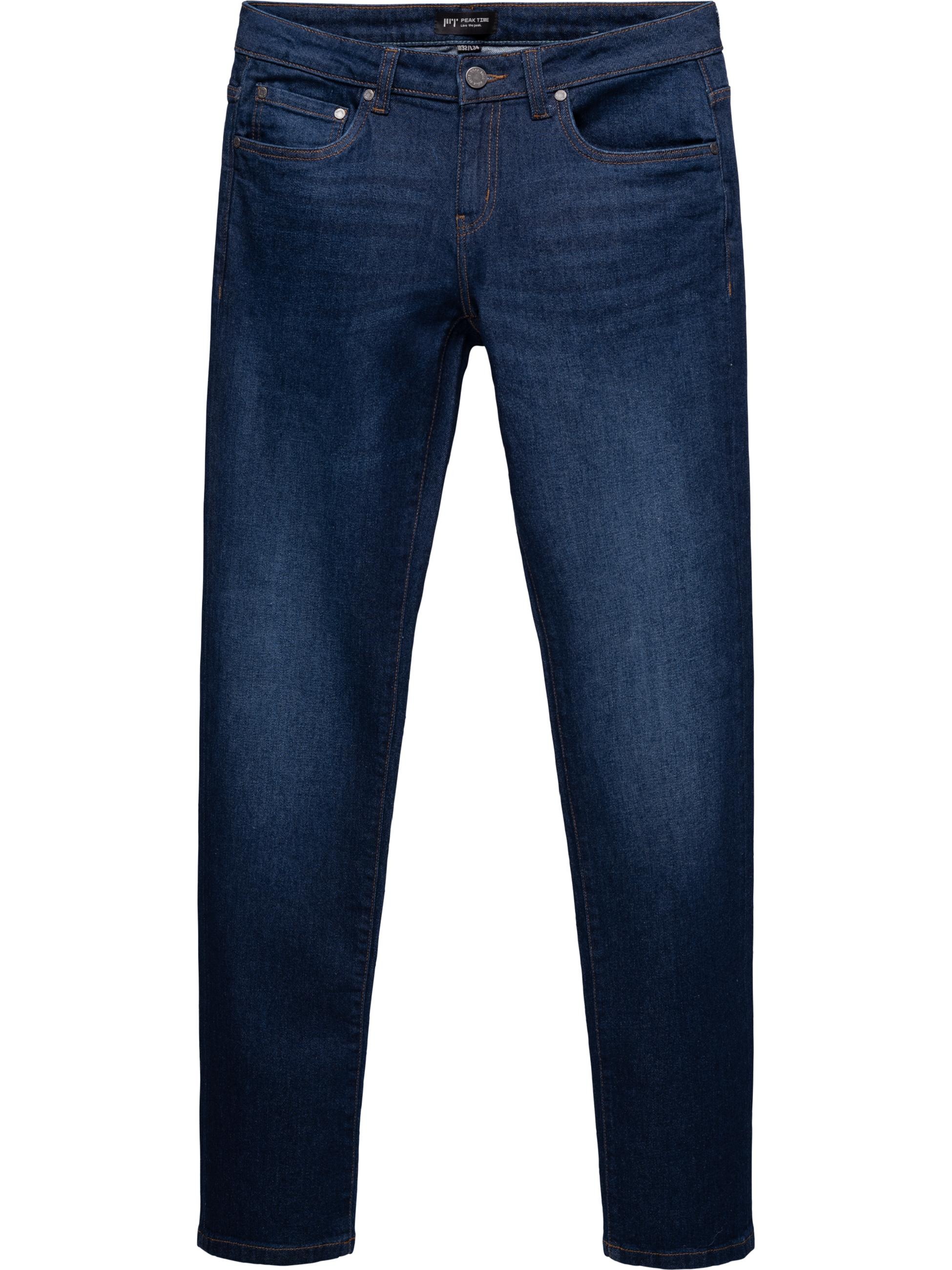 PEAK TIME Tapered-fit-Jeans »Tapered-fit-Jeans Cosmis« Herren Tapered Jeans mit Logoprägung