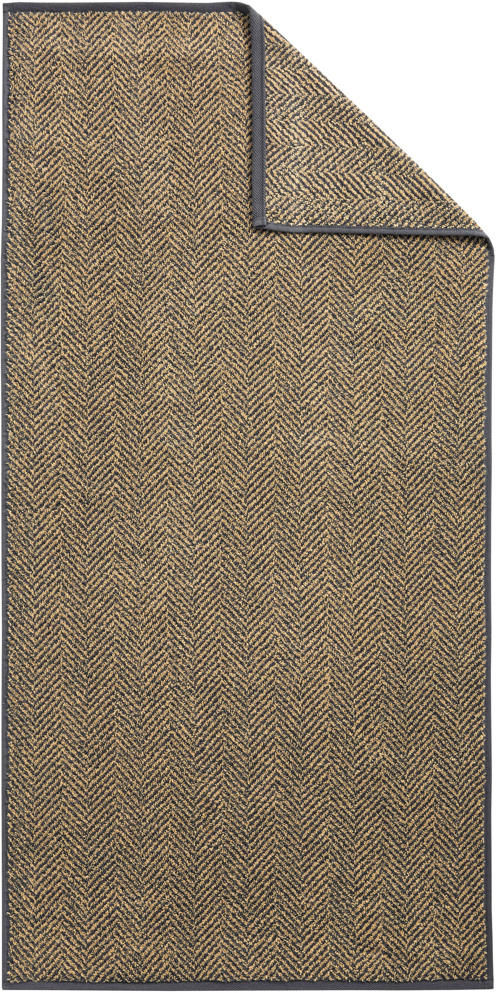 Dyckhoff Handtuch Set »Golden Shades Herringbone« Set 6 Stk. Walkfrottier 4 Handtücher (50x100cm), 2 Duschtücher (70x140cm)