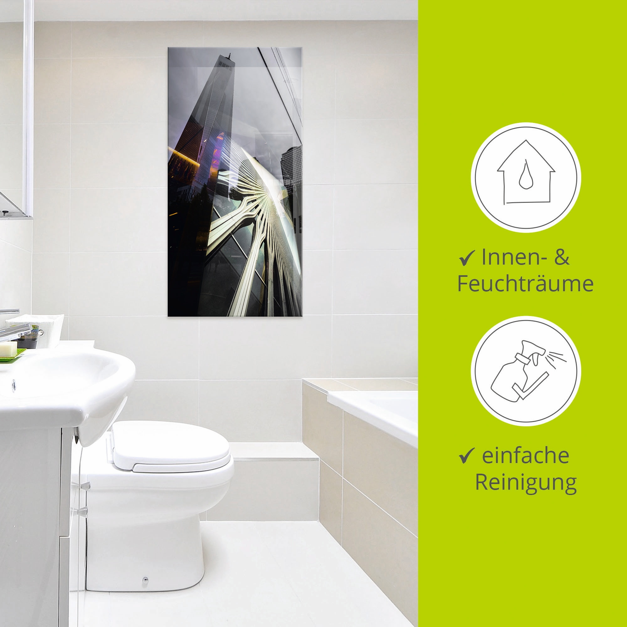 Artland Glasbild »One World Trade Center« Amerika 1 Stk. tlg. in verschiedenen Größen