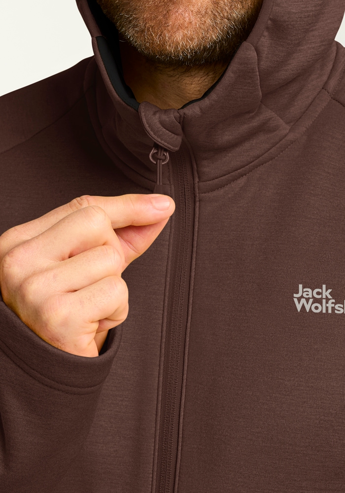 Jack Wolfskin Fleecejacke »PEAK DISTRICT HOODED FZ M«, mit Kapuze