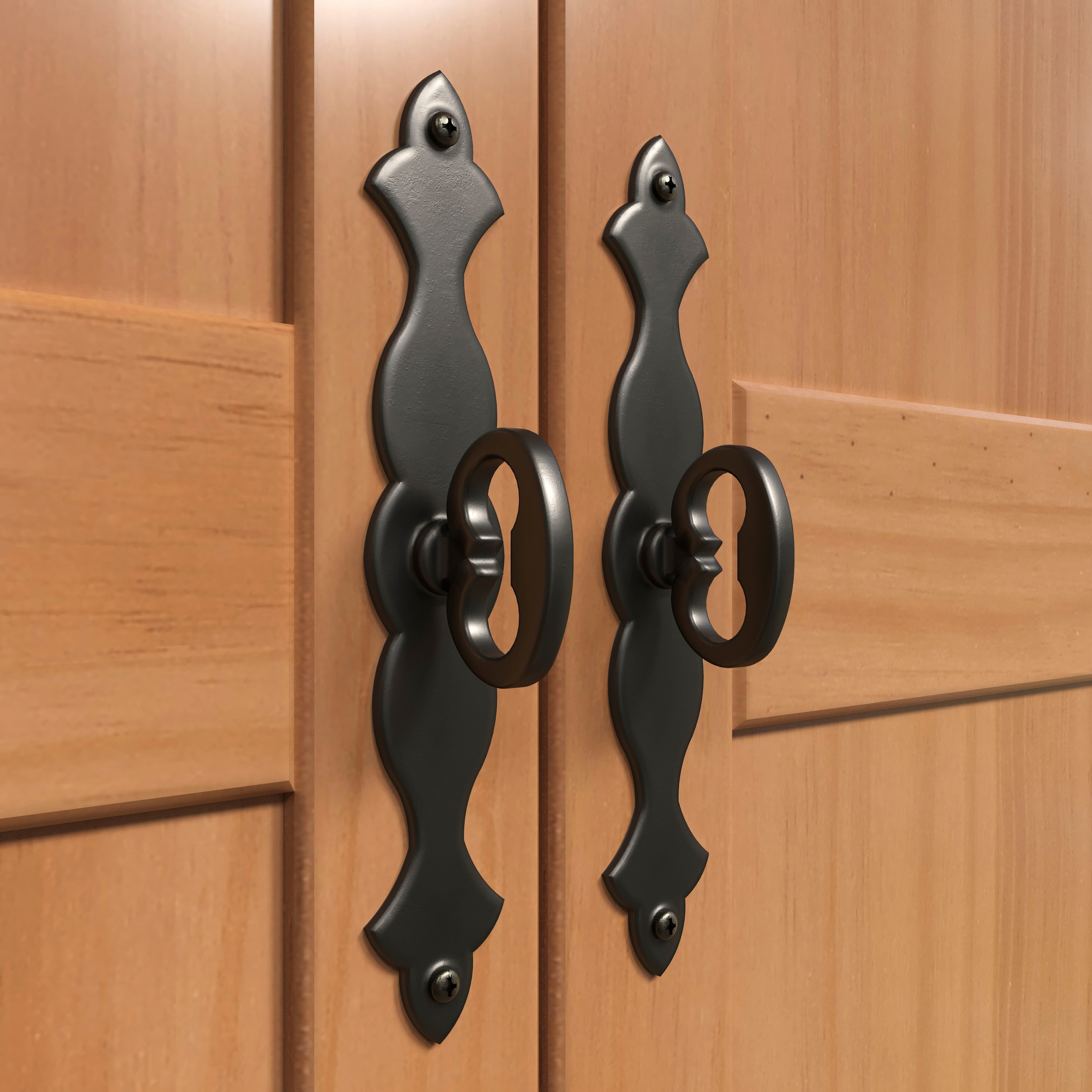 Home affaire Kleiderschrank »Sandnes«, (1 St.), Massivholz Schlafzimmerschrank mit besonderen Metallgriffen