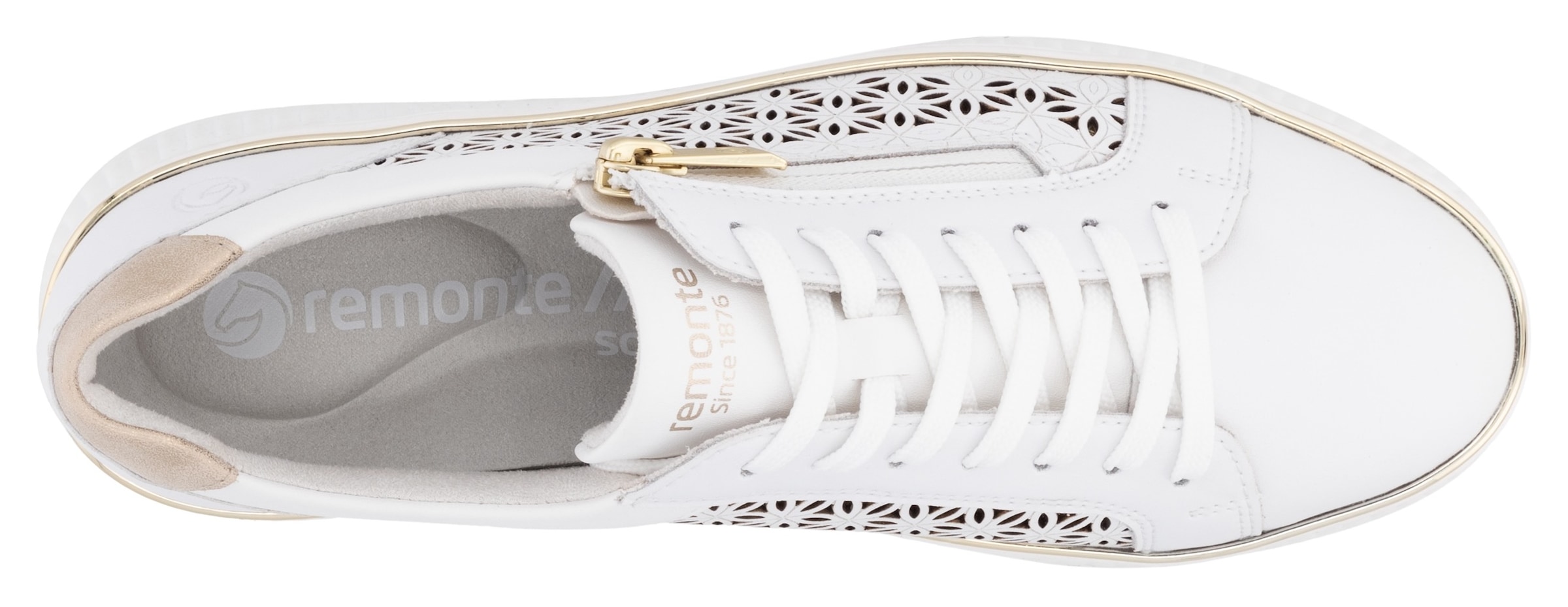 Remonte Plateausneaker, Freizeitschuh, Schnürer, Halbschuh mit Perforation