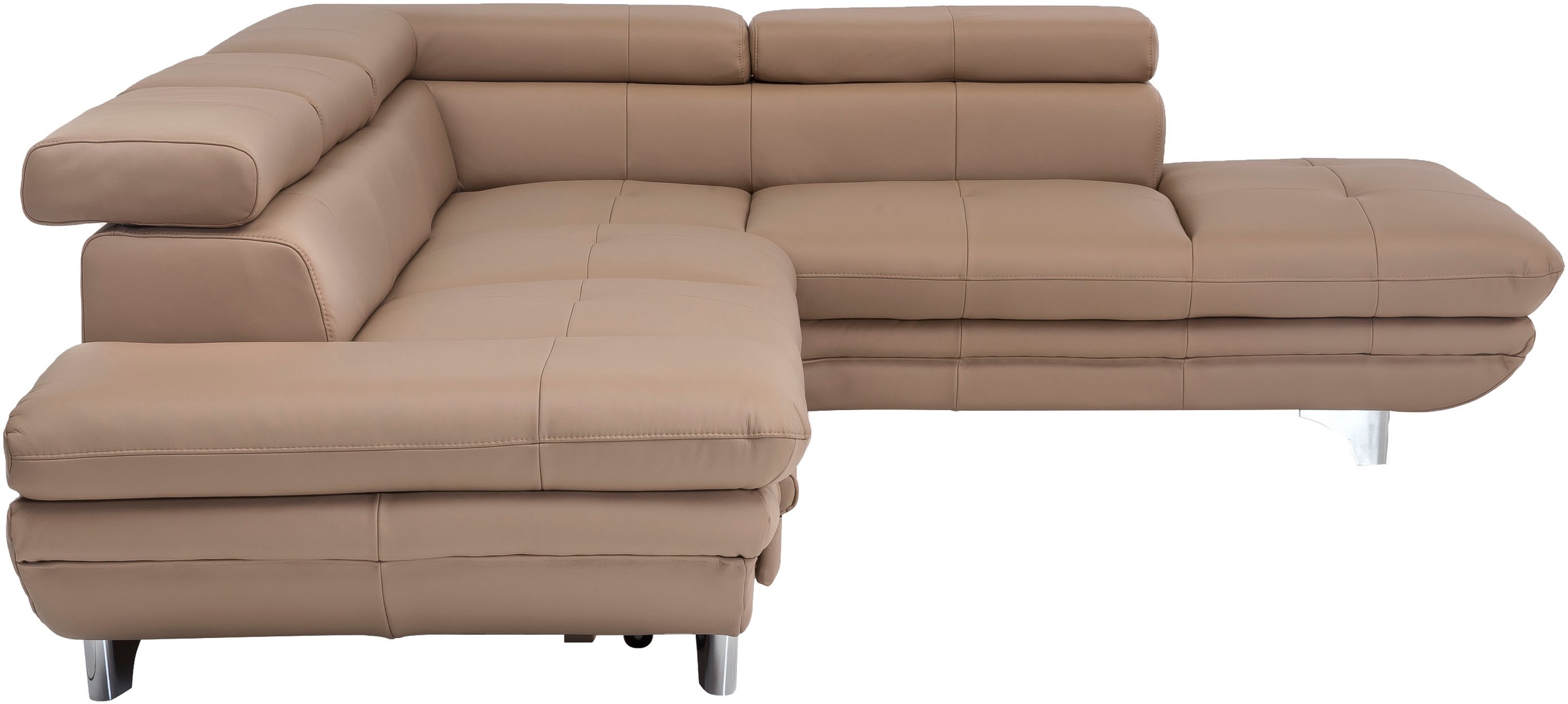 COTTA Ecksofa »Enterprise L-Form«, mit Arm- & Kopfteilverstellung, wahlweise mit Bettfunktion
