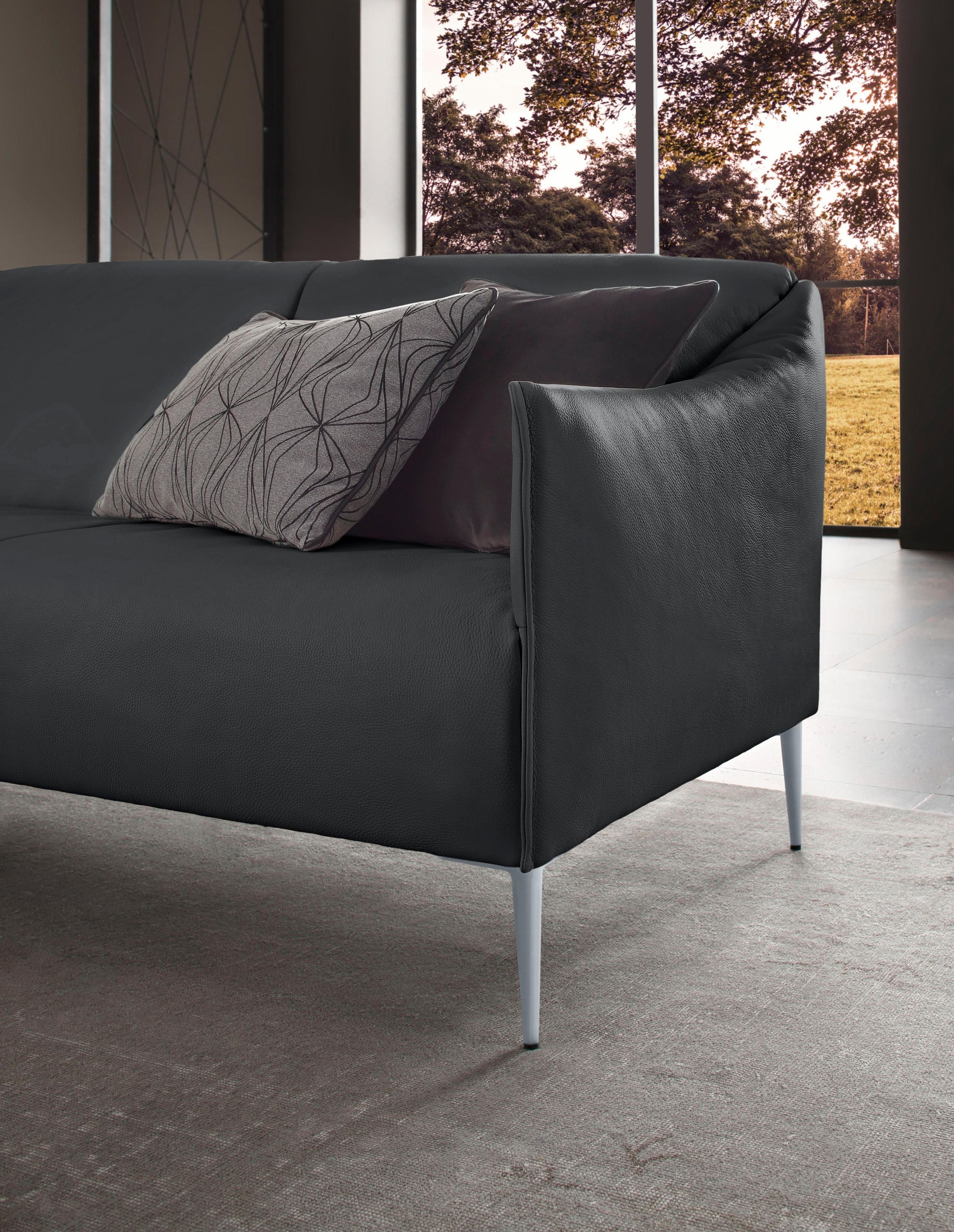 W.SCHILLIG 2-Sitzer »sally«, mit Metallfüßen in Silber matt, Breite 154 cm