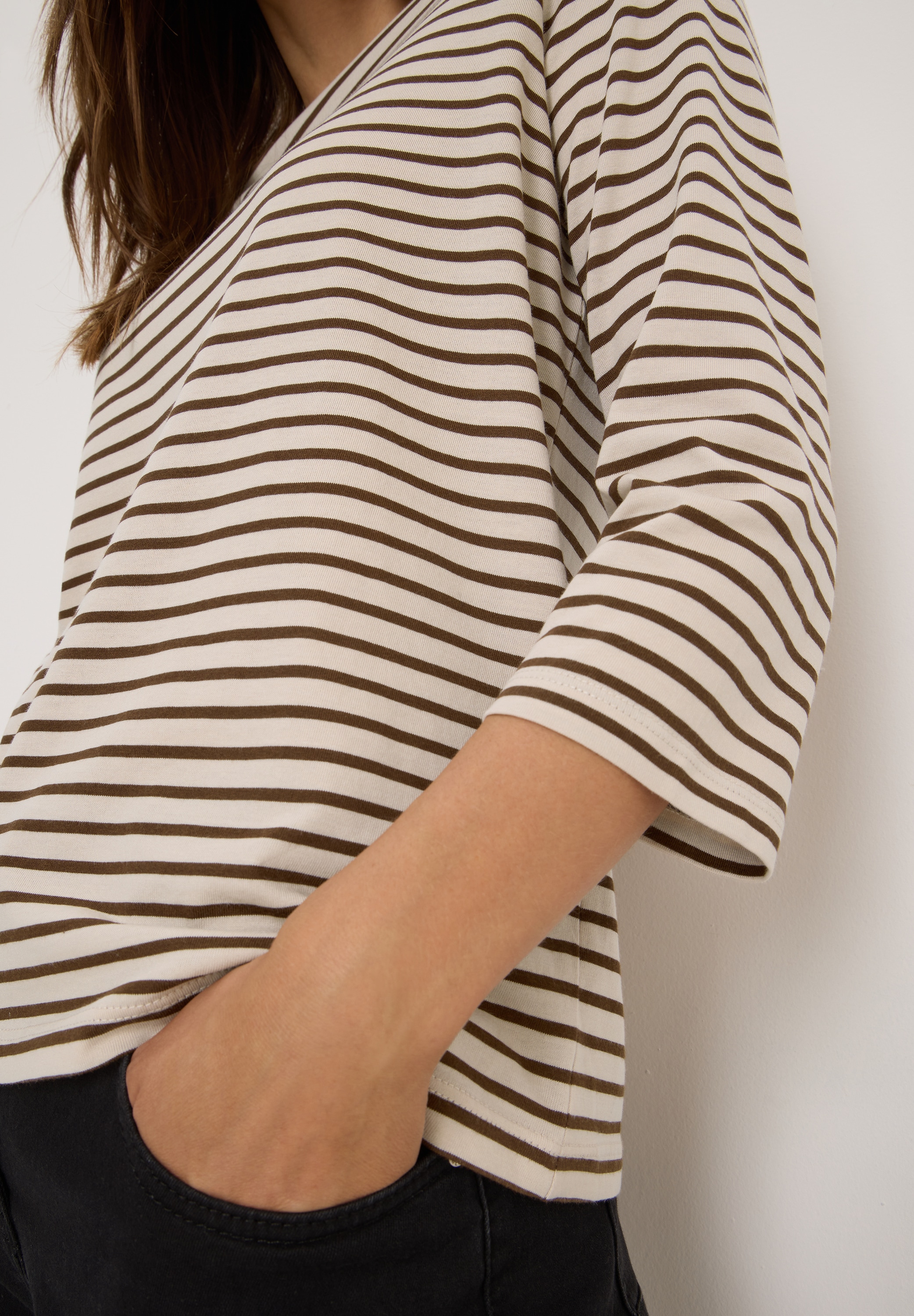 Cecil 3/4-Arm-Shirt, mit Streifen Muster