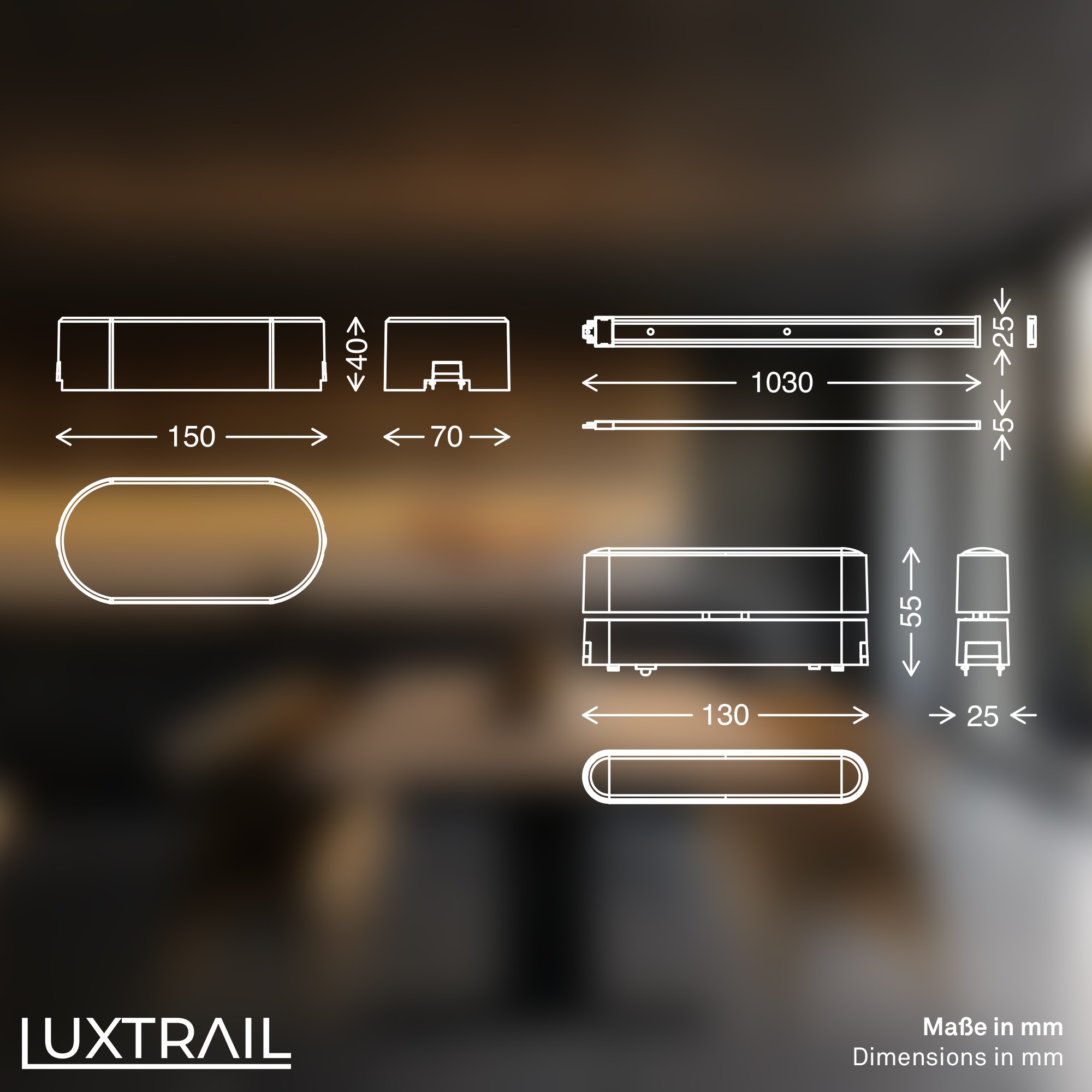 Briloner Leuchten LED Deckenleuchte »LUXTRAIL 8040045«