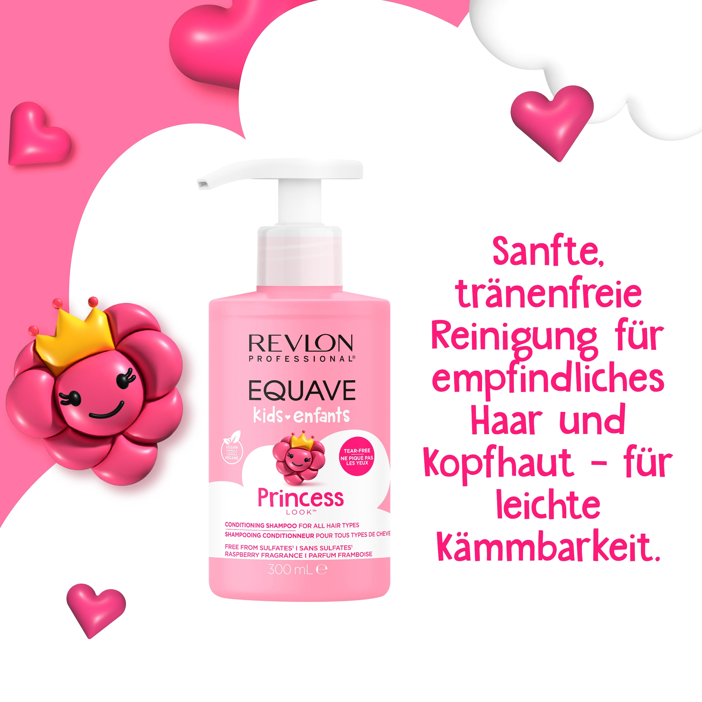 REVLON PROFESSIONAL Haarshampoo »EQUAVE PRINCESS LOOK CONDITIONING SHAMPOO« Reichhaltige Formel frei von Parabenen, Farbstoffen und Allergenen.