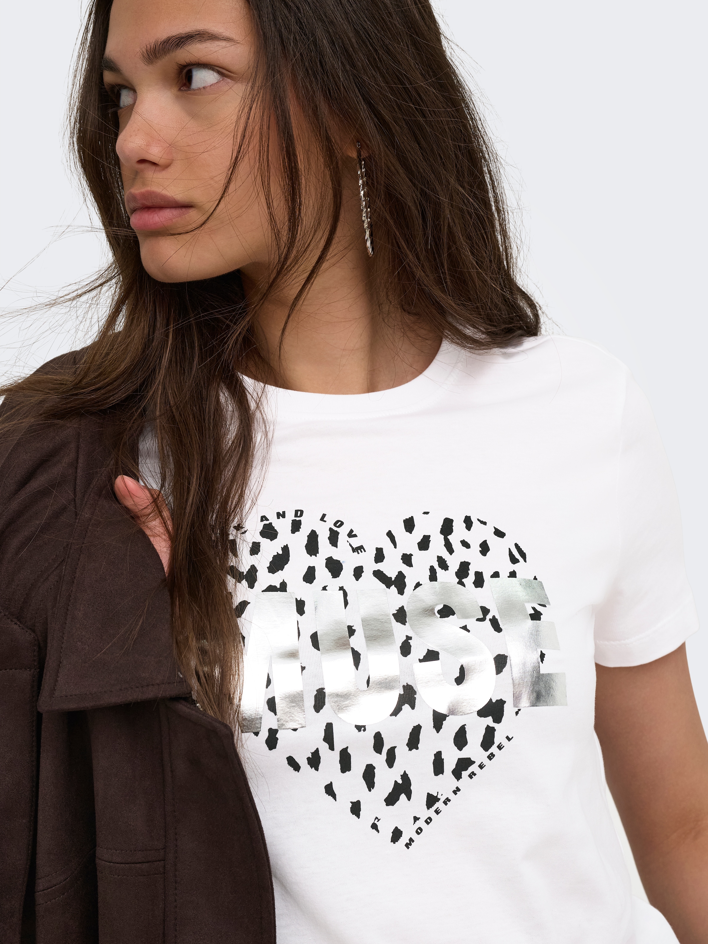 ONLY Kurzarmshirt »ONLKITA S/S TEE JRS NOOS« Baumwolle, regular fit