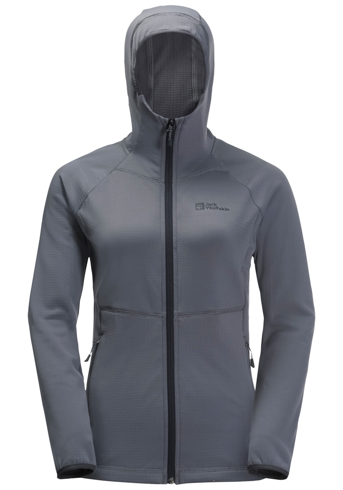 Jack Wolfskin Kapuzenfleecejacke »KOLBENBERG HOODED FZ W« mit Kapuze