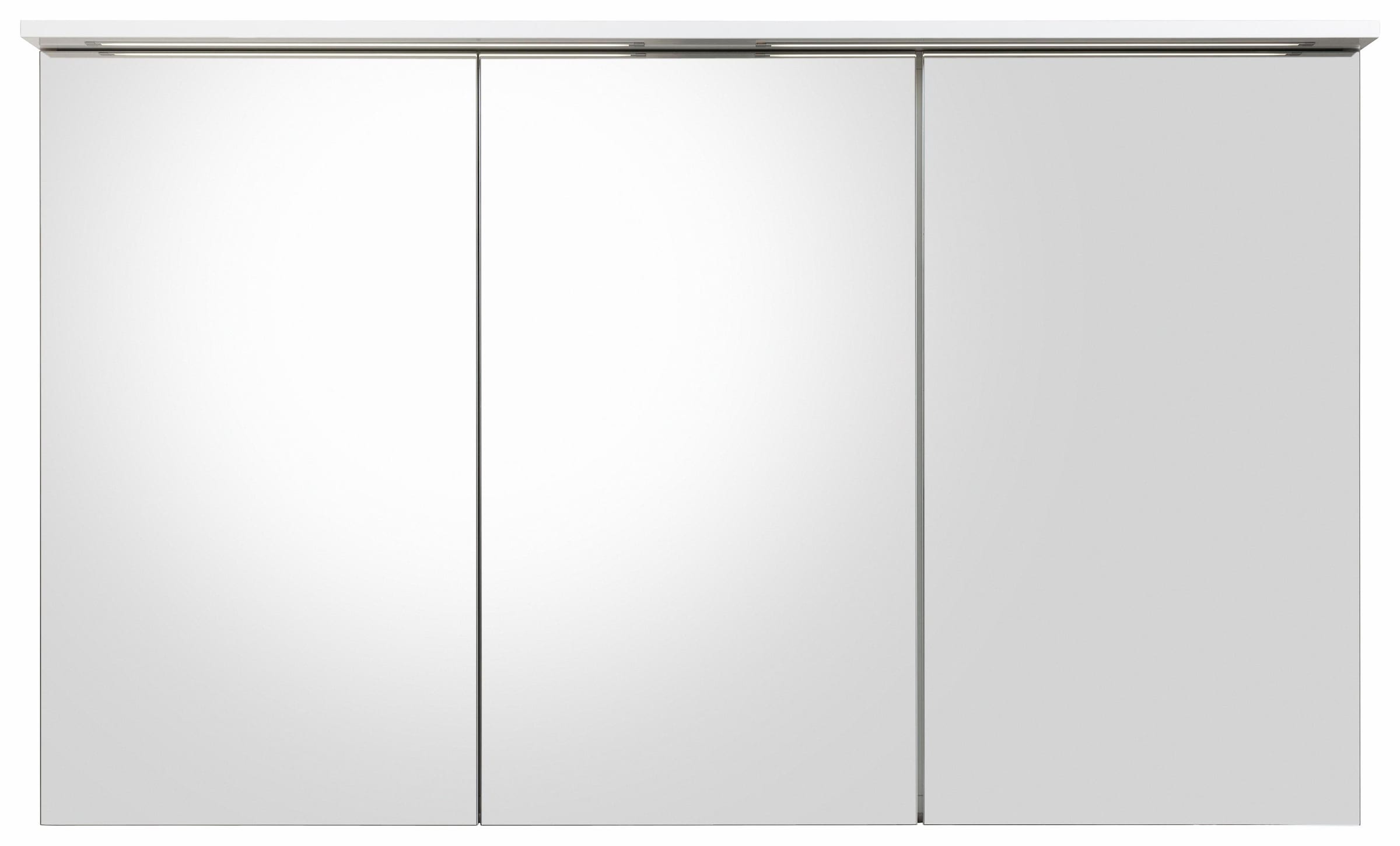 Schildmeyer Spiegelschrank »Profil 16 made in Germany«, Breite 120 cm, 3-türig, 2x LED-Beleuchtung, Schalter-/Steckdosenbox