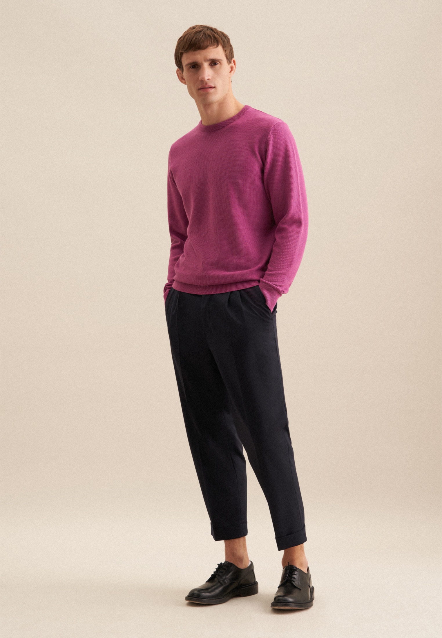 seidensticker Strickpullover »Schwarze Rose« 1/1 Rundhals