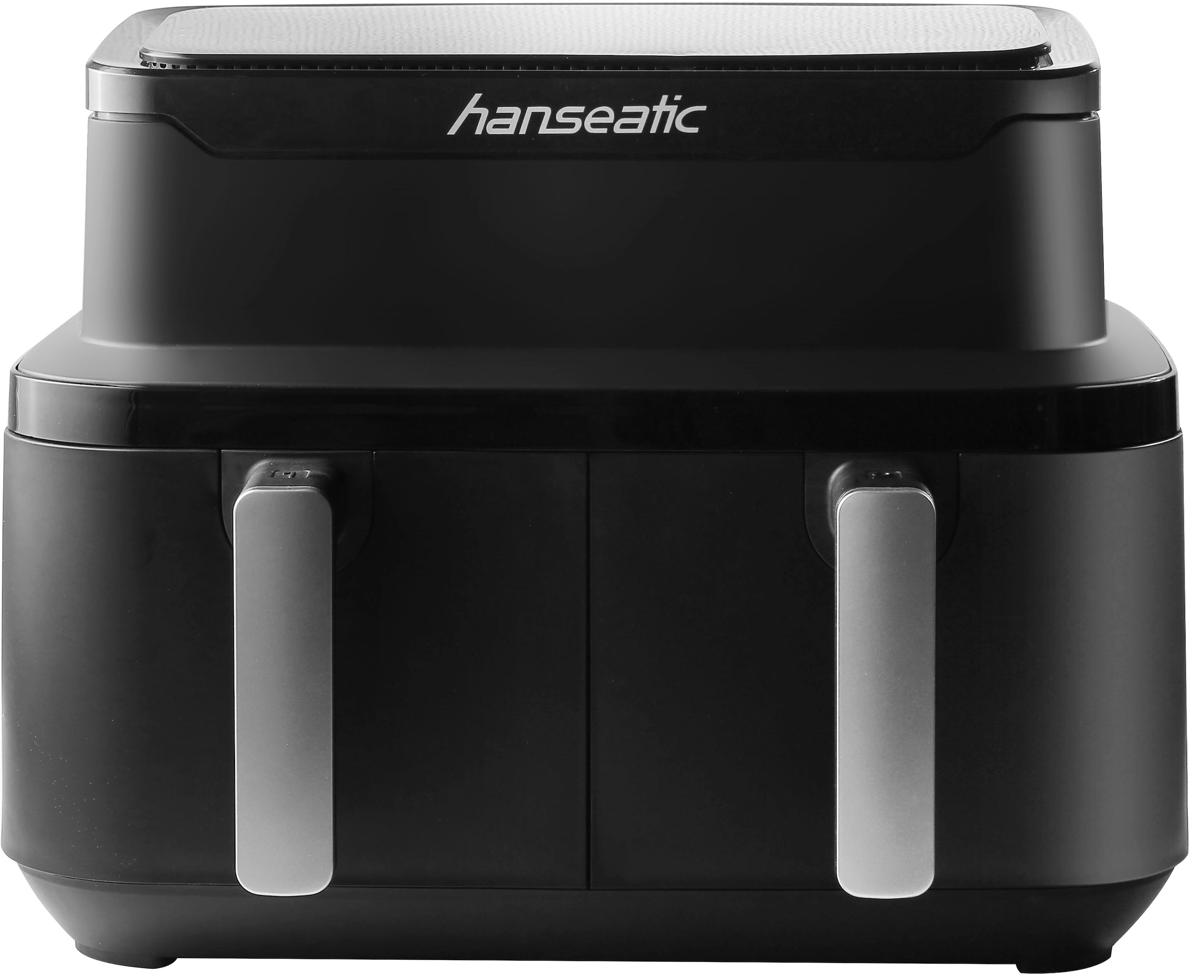 Hanseatic Heißluftfritteuse »HAF212600D  39156050 2in1«, 2600 W, XXL-Volumen 9L mit Dörrfunktion, 2 Einschüben und Touchdisplay.