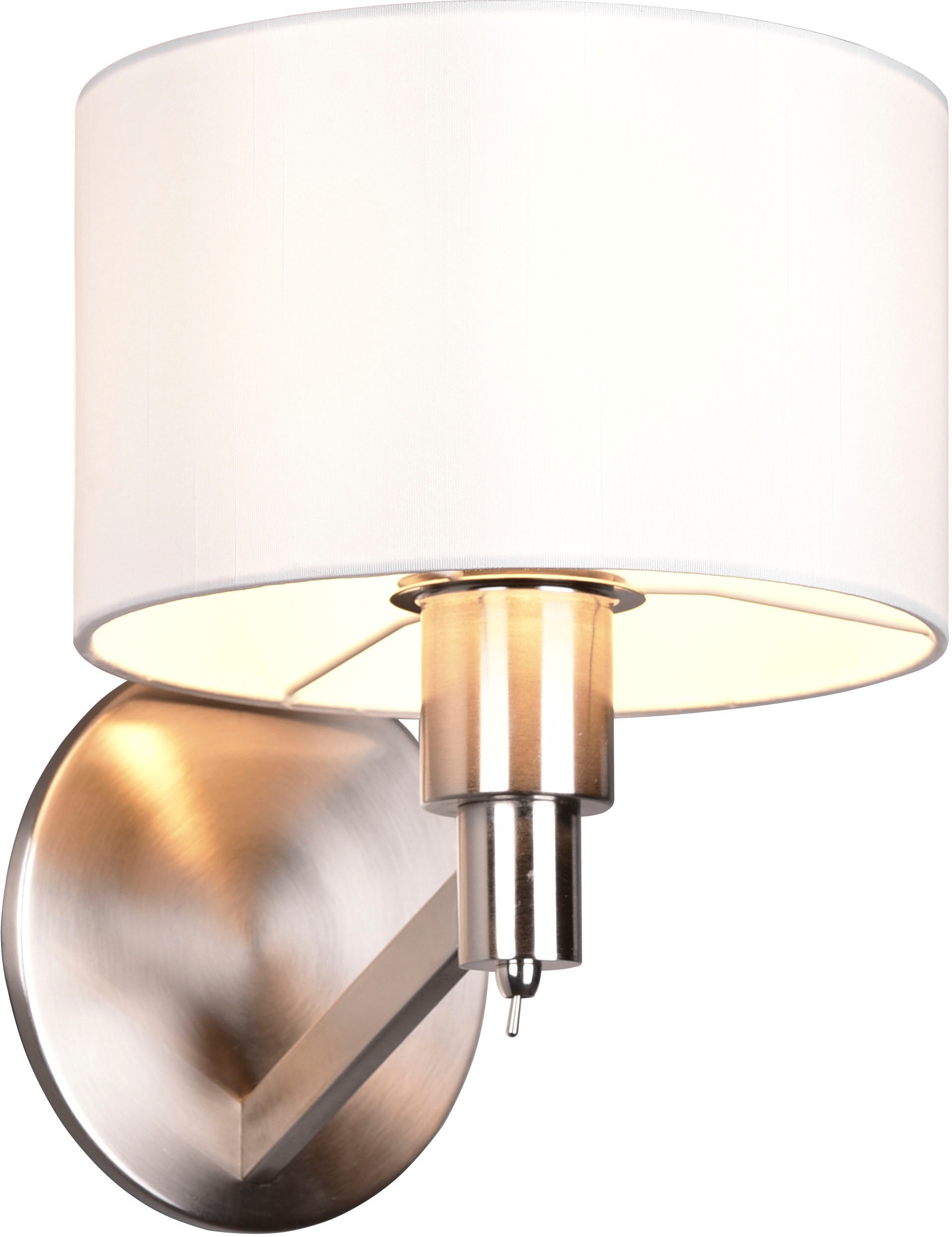 TRIO Leuchten Wandleuchte »Cassio«, 1 flammig, Leuchtmittel E27 | ohne Leuchtmittel, Wandlampe Schlafzimmer, exkl E27 Leuchtmittel wechselbar, Kippschalter
