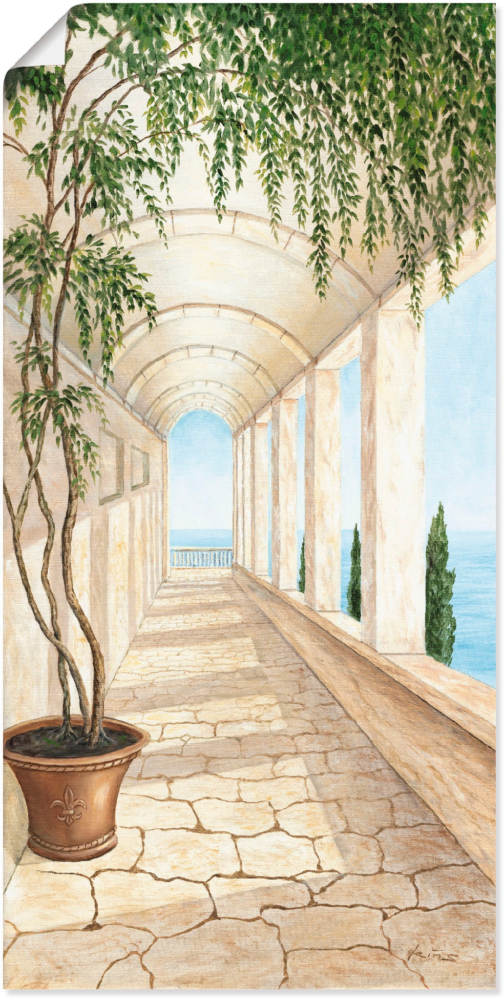 Artland Wandbild »Capri« Gebäude 1 Stk. tlg. als Alubild, Leinwandbild, Poster in verschied. Größen