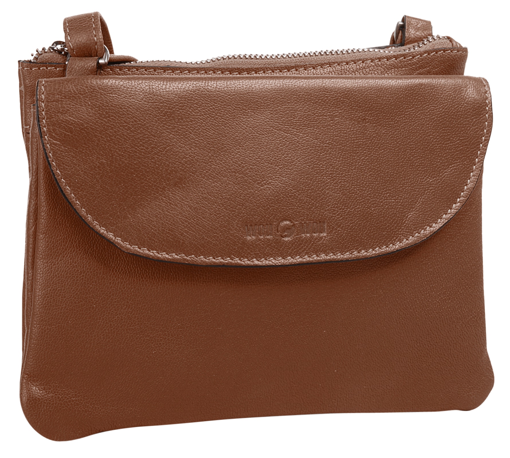 WouWou Umhängetasche echt Leder
