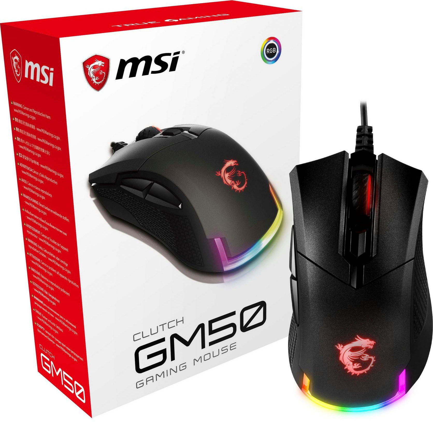 MSI Gaming-Maus »Clutch GM50«, kabelgebunden