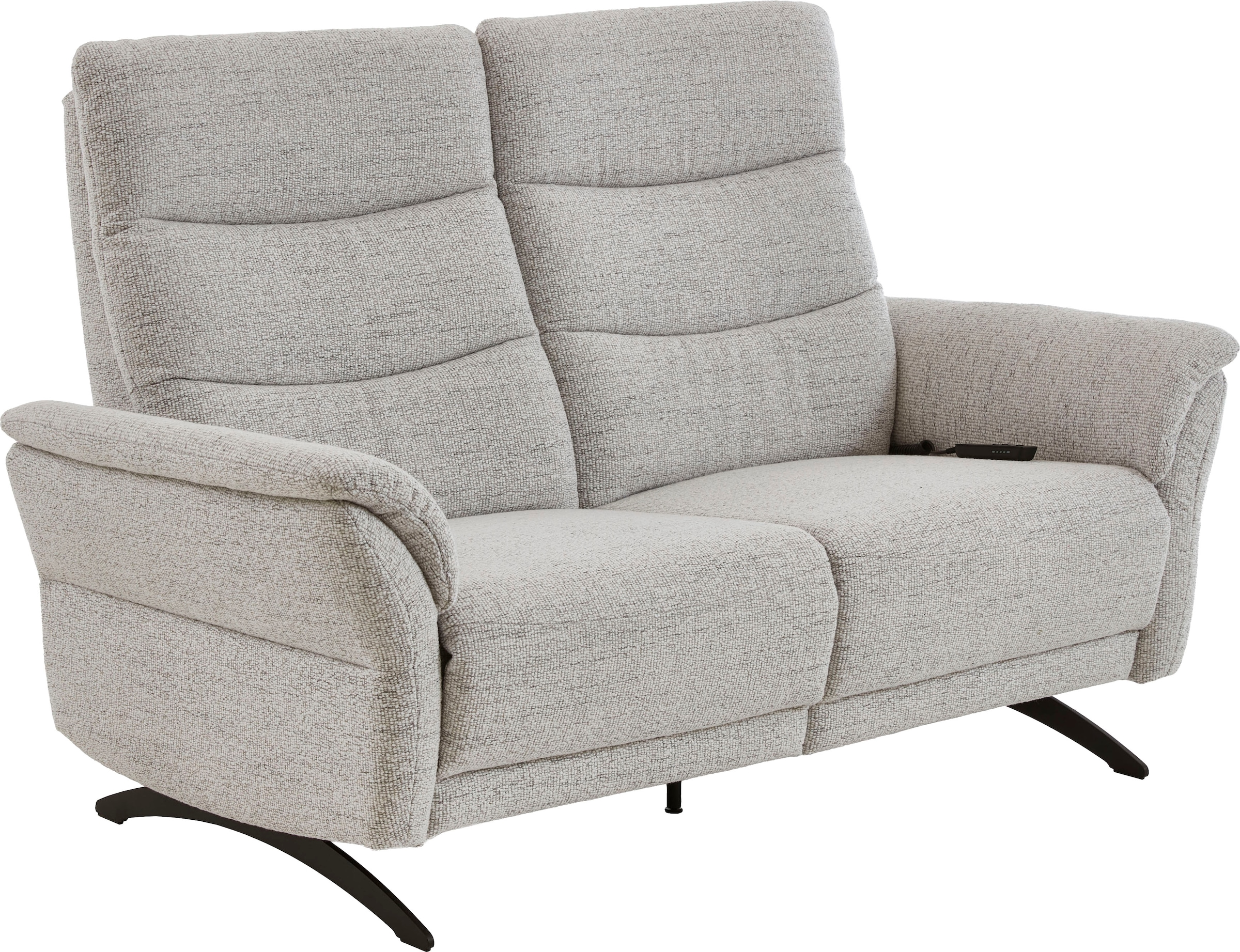 Home affaire 2-Sitzer »Aventis Sofa mit motorischer Relaxfunktion, Breite 161 cm« inkl. ergonomische Lehne, echter Rücken & saugroboterfreundliche Kufen