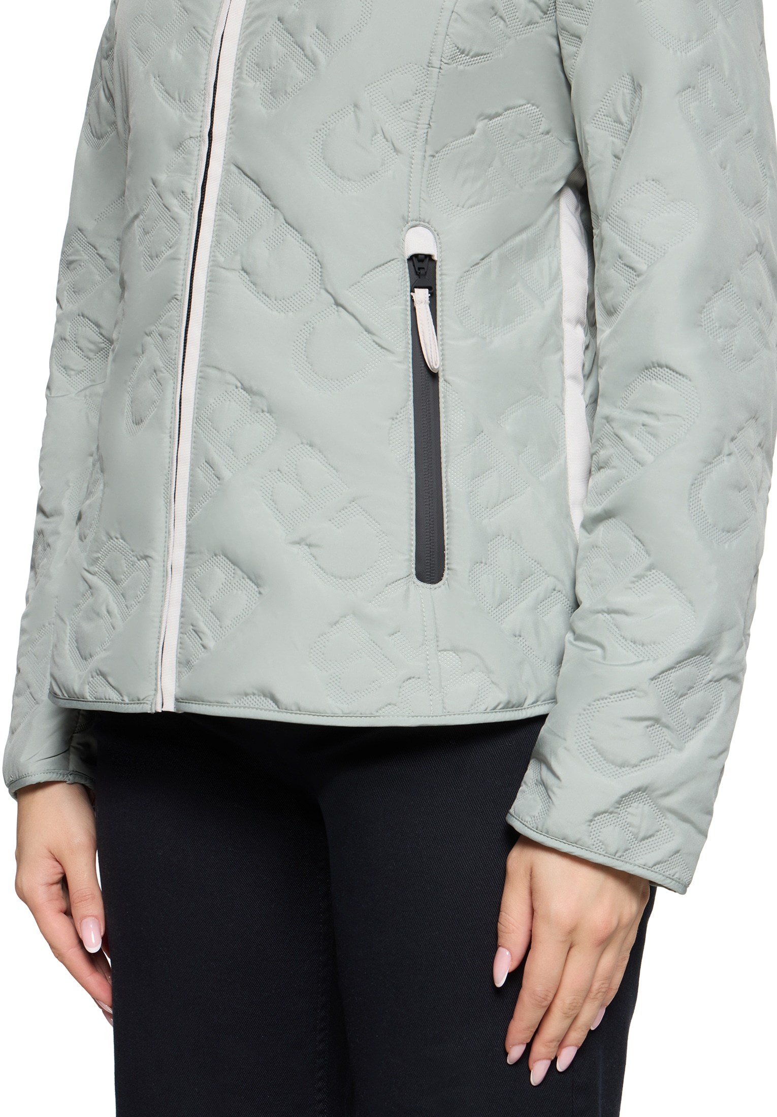 Gil Bret Outdoorjacke mit Kapuze mit Strukturmuster
