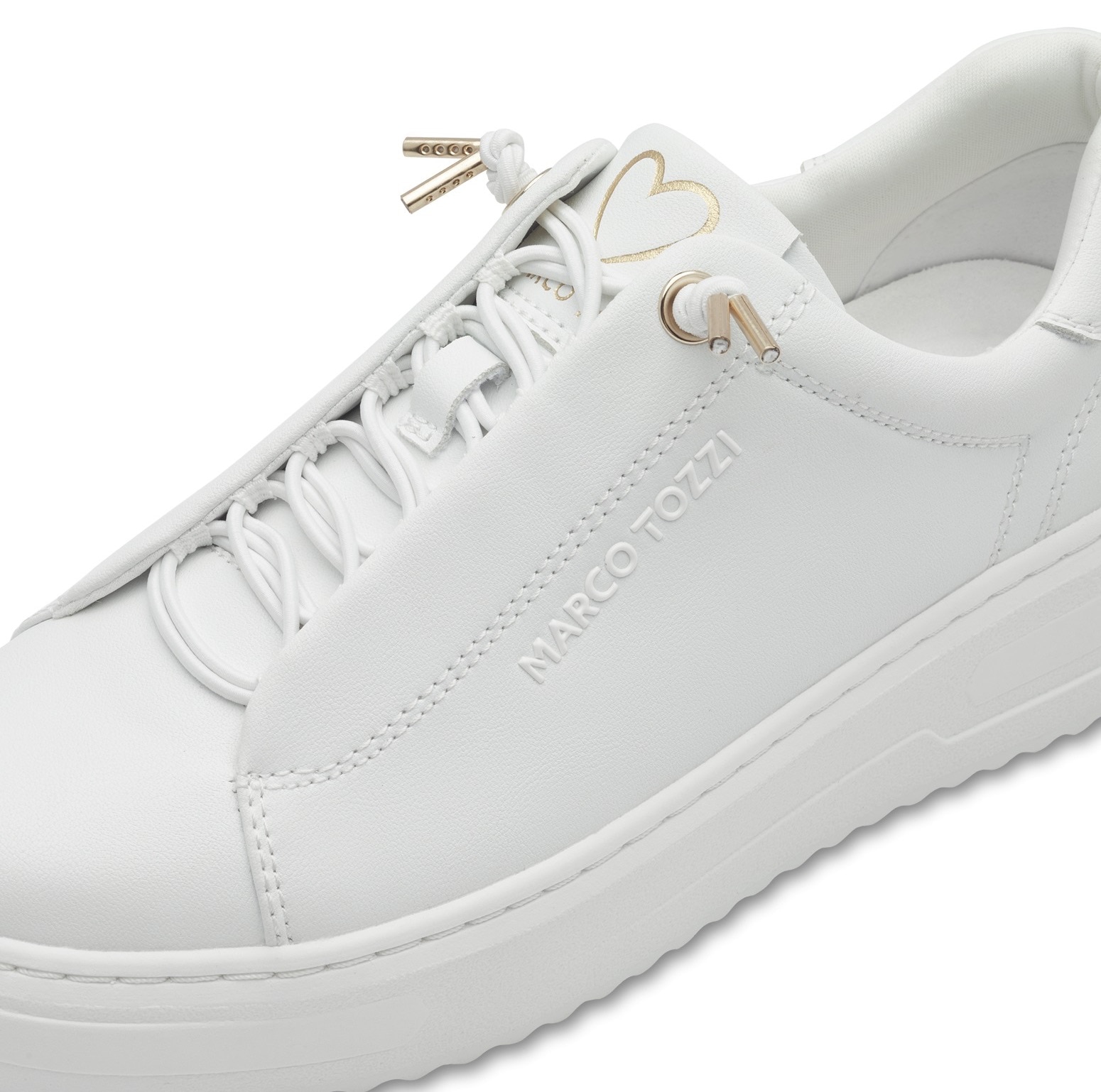 MARCO TOZZI Slip-On Sneaker  , Freizeitschuh, Halbschuh, Schnürschuh mit seitlichem Logoschriftzug