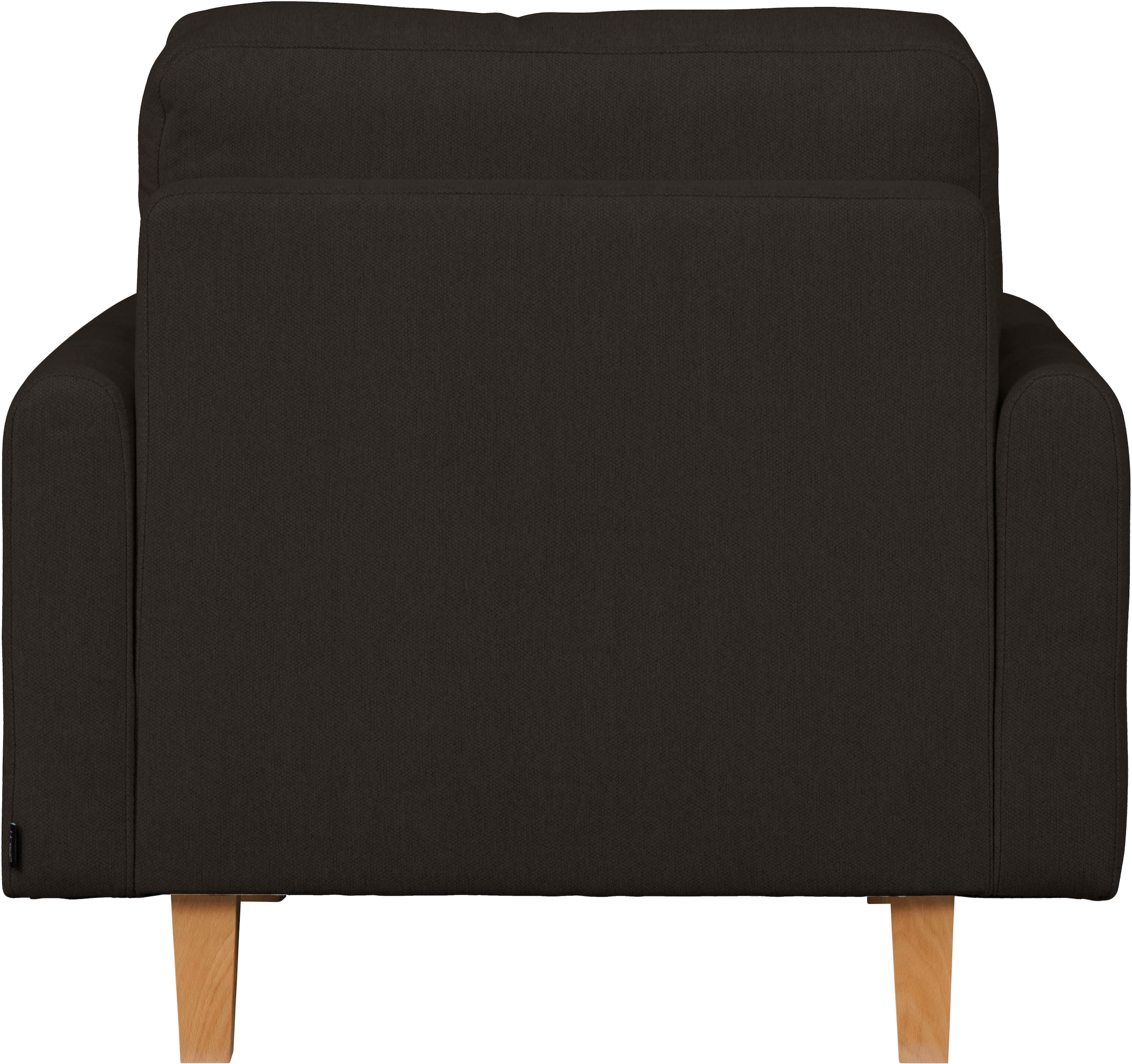 Home affaire Sessel »TRIPLO Relaxsessel mit Wellenunterfederung, Maße B/T/H: 95/100/89 cm«, Polstersessel mit Steppung im Rückenkissen, hohe Qualität