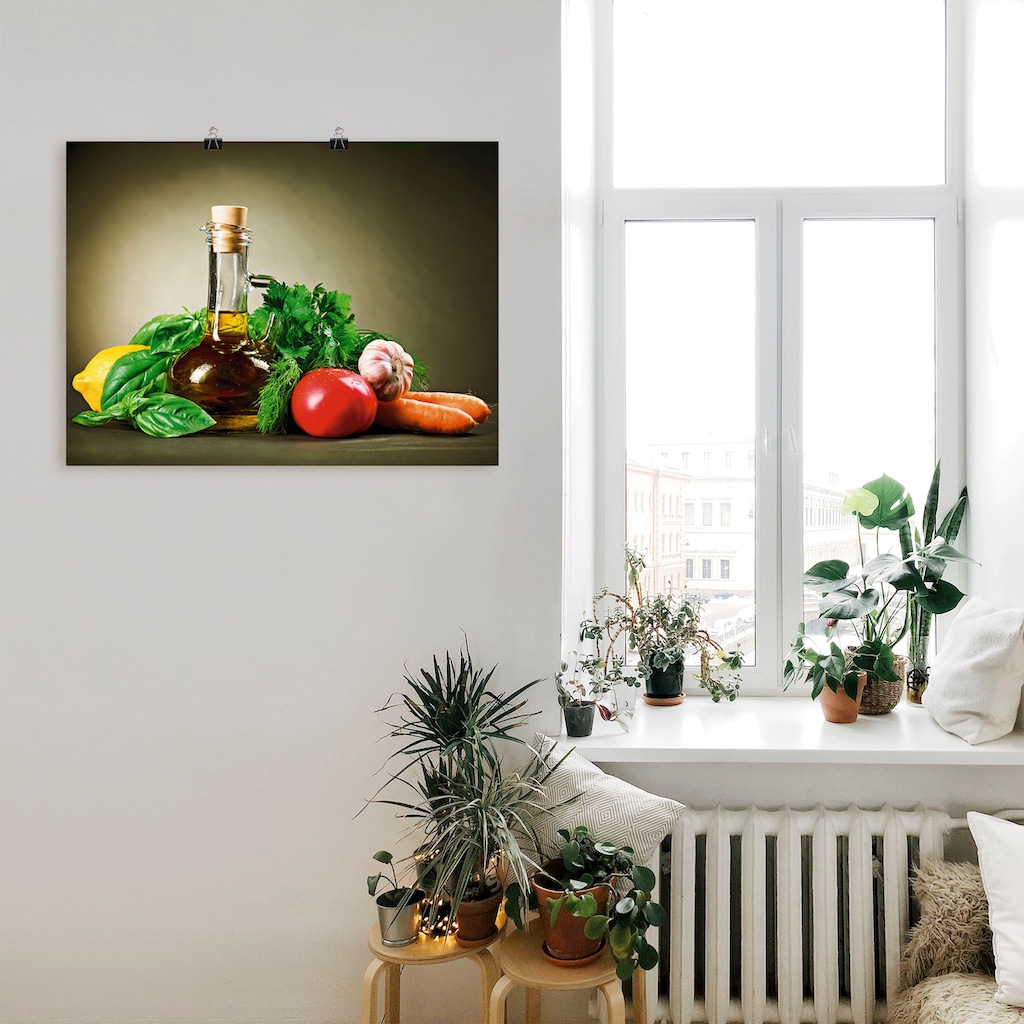 Artland Wandbild »Gesundes Gemüse und Gewürze«, Lebensmittel, (1 St.)