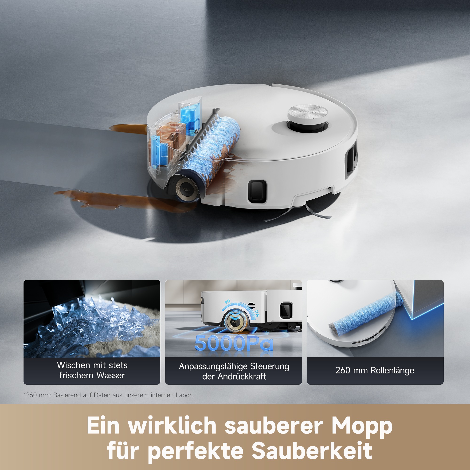 Dreame Saugroboter »mit Wischfunktion Aqua 10 Roller«