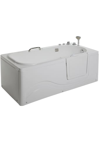 HOME DELUXE Whirlpool-Badewanne »Vital M«, liegend mit Rechtseinstieg kaufen