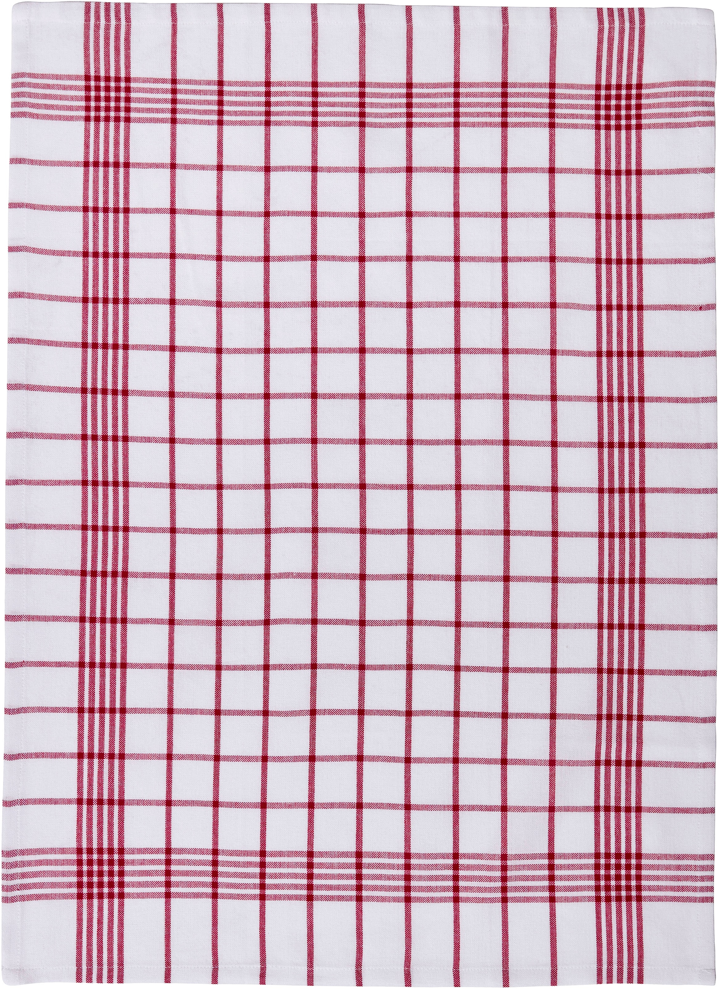 OTTO home Geschirrtuch »Vivianne« 100% Baumwolle,70×50 cm, blau/rot -weiße, 10Stk. Set, weich, saugstark