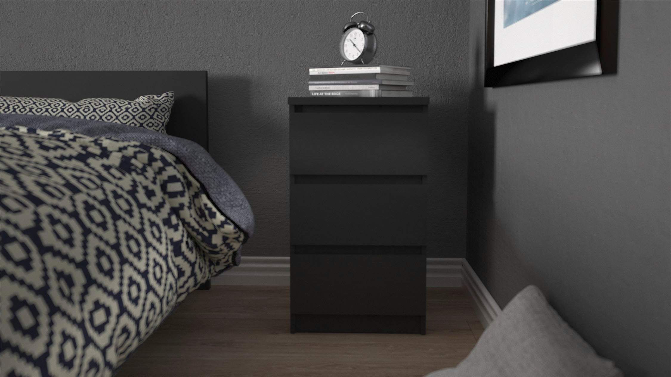 INOSIGN Kommode »Naia« Elegante und modernes Sideboard mit 3 geräumigenSchubladen