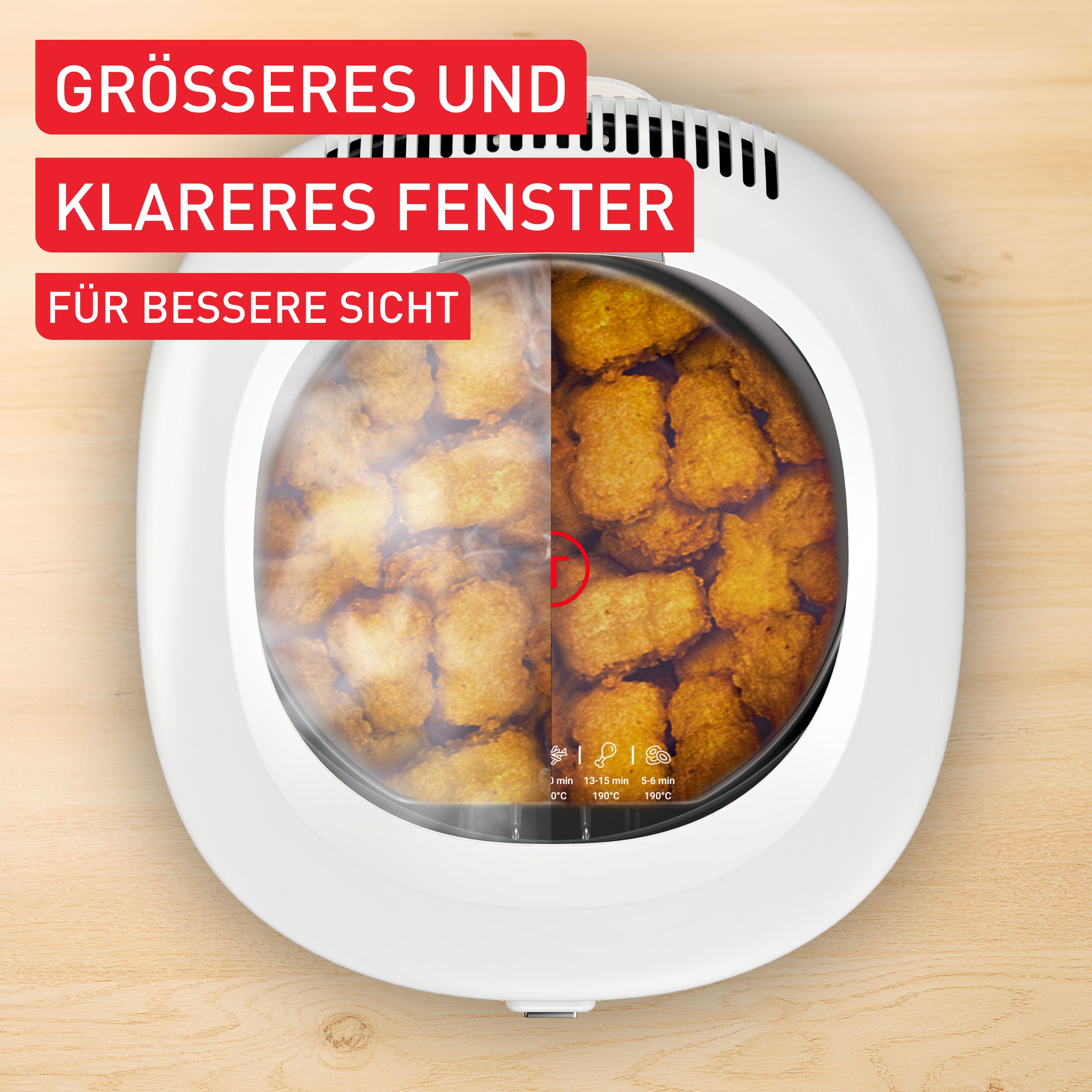 Tefal Fritteuse »Filtra Vision« 1900 W Fassungsvermögen 2,1 l extragroßes Sichtfenster für bessere Sicht, Filtersieb, FF2541