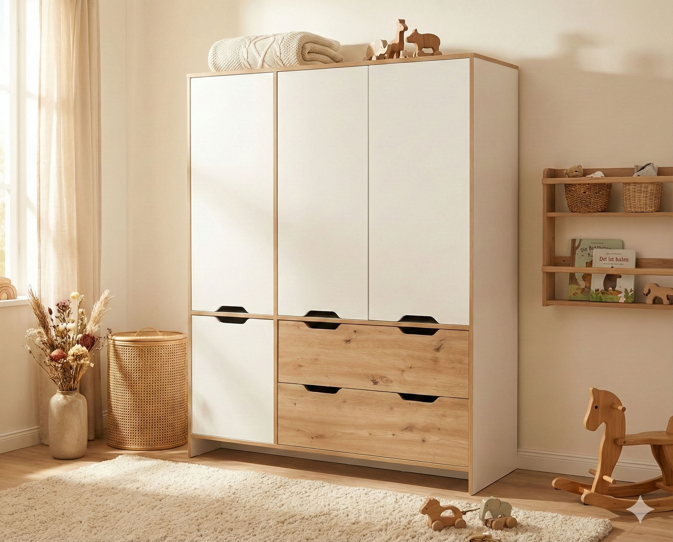 arthur berndt Kinderkleiderschrank »Kleiderschrank »Maxim« 4-türig«