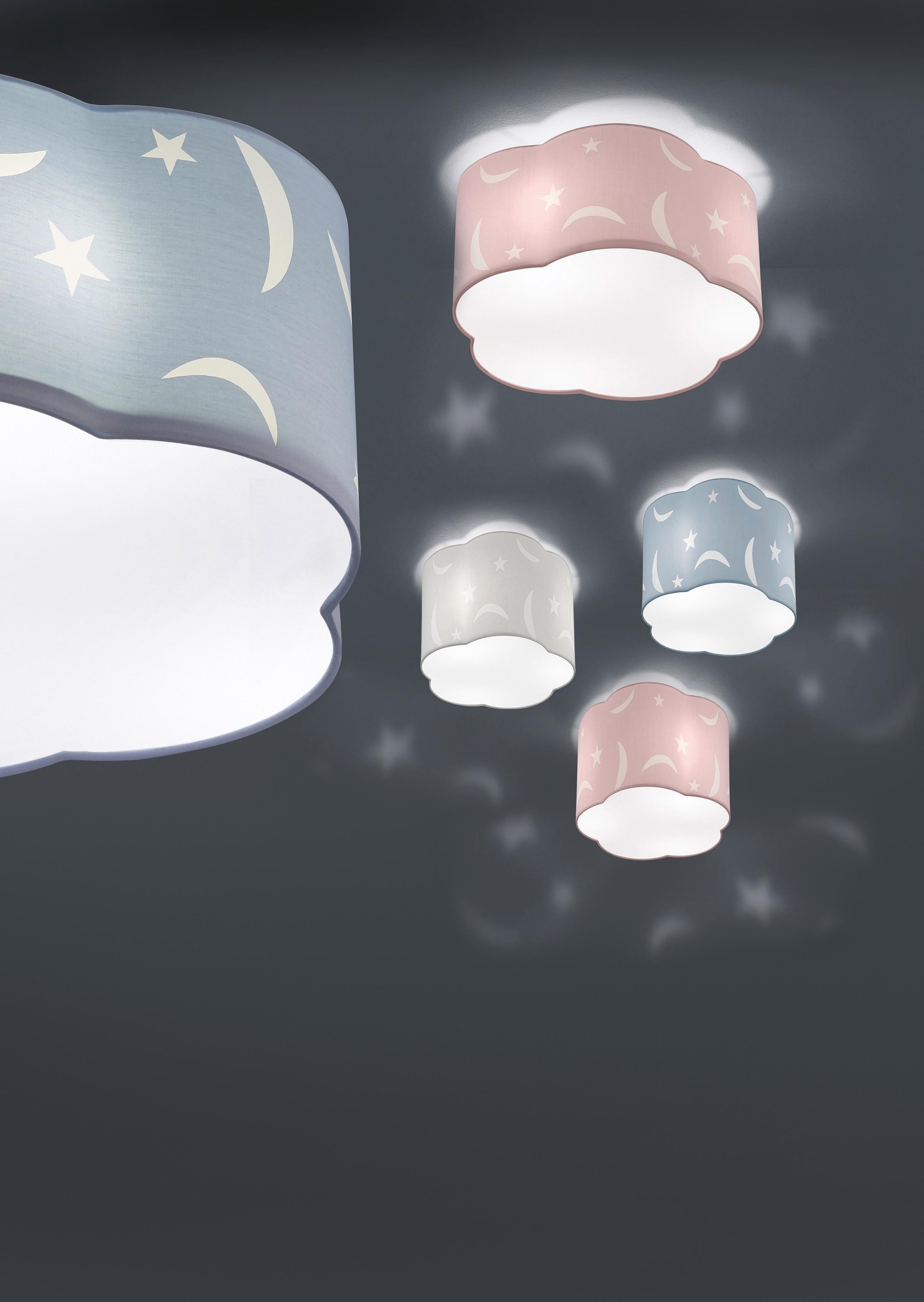 TRIO Leuchten Deckenleuchte »MOONY«, 3 flammig-flammig, Deckenlampe online  kaufen | mit 3 Jahren XXL Garantie