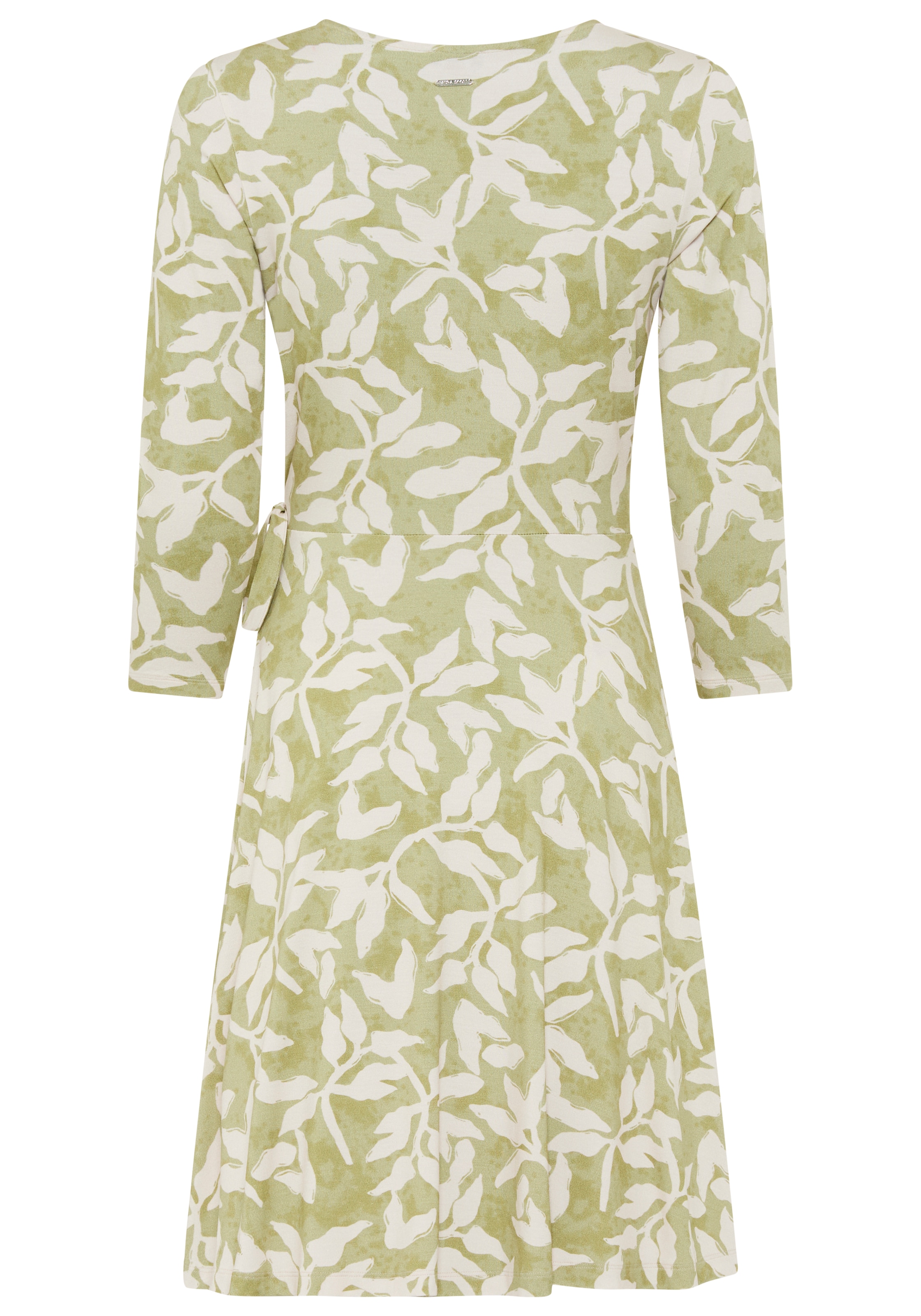 Laura Scott Jerseykleid »aus elastischer Shirtware« femininer Stil, für entspannte Tage, mit V-Ausschnitt, mit 3/4-Ärmeln