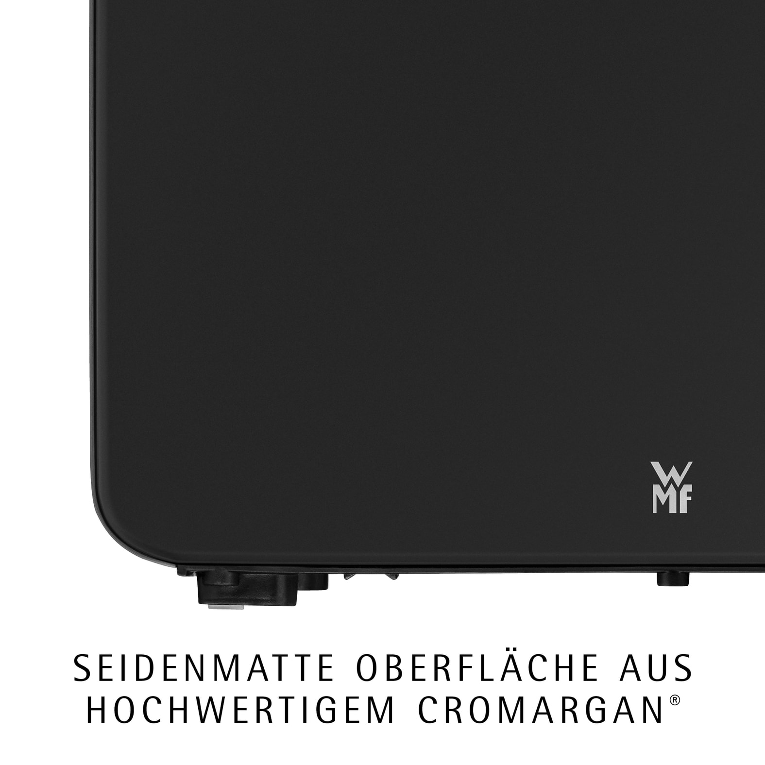 WMF Toaster »Stelio Edition Deep Black, 2-Scheiben-Toaster mit Brötchenaufsatz« 2 kurze Schlitze für 2 Scheiben 1050 W 7 Bräunungsstufen, Brotzentrierung, Krümelschublade, Cromargan Gehäuse