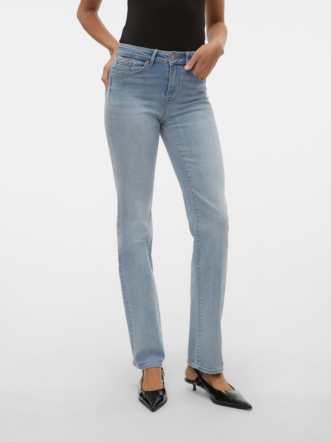 Vero Moda Straight-Jeans »VMFLASH MR STRAIGHT JNS LI3102 GA NOOS«