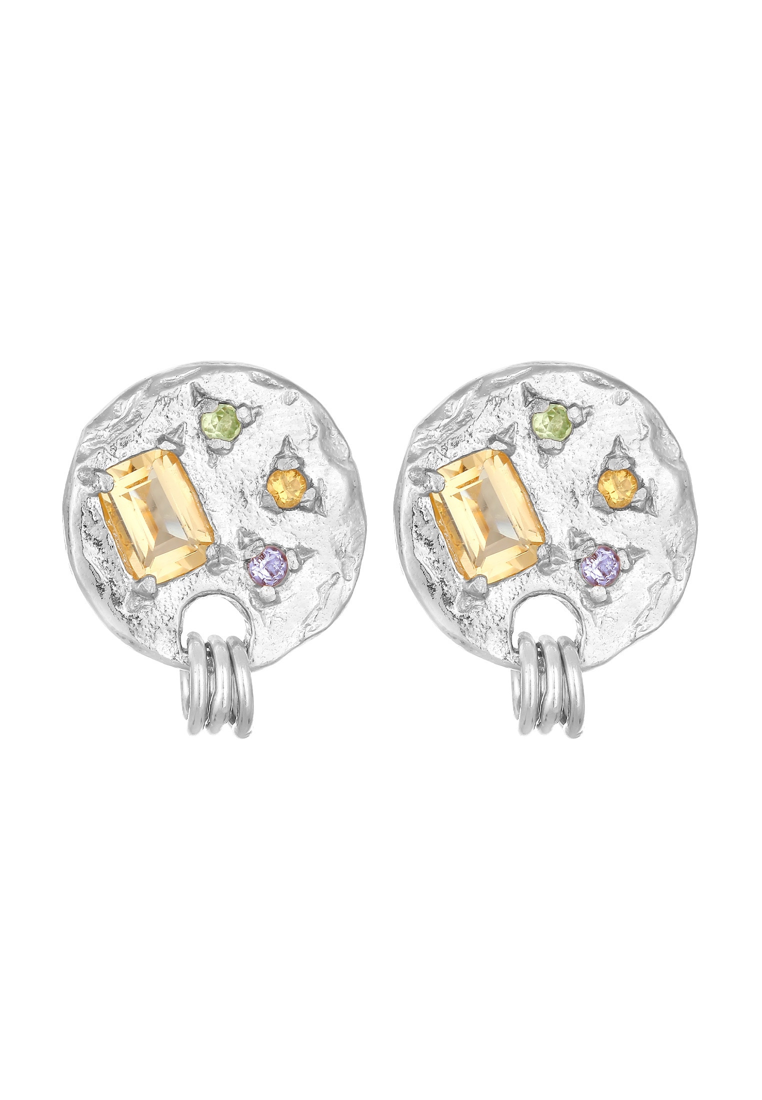 HAZE & GLORY Paar Ohrstecker »Ohrringe Ohrstecker Iolith Granat - Liza 925 Silber«