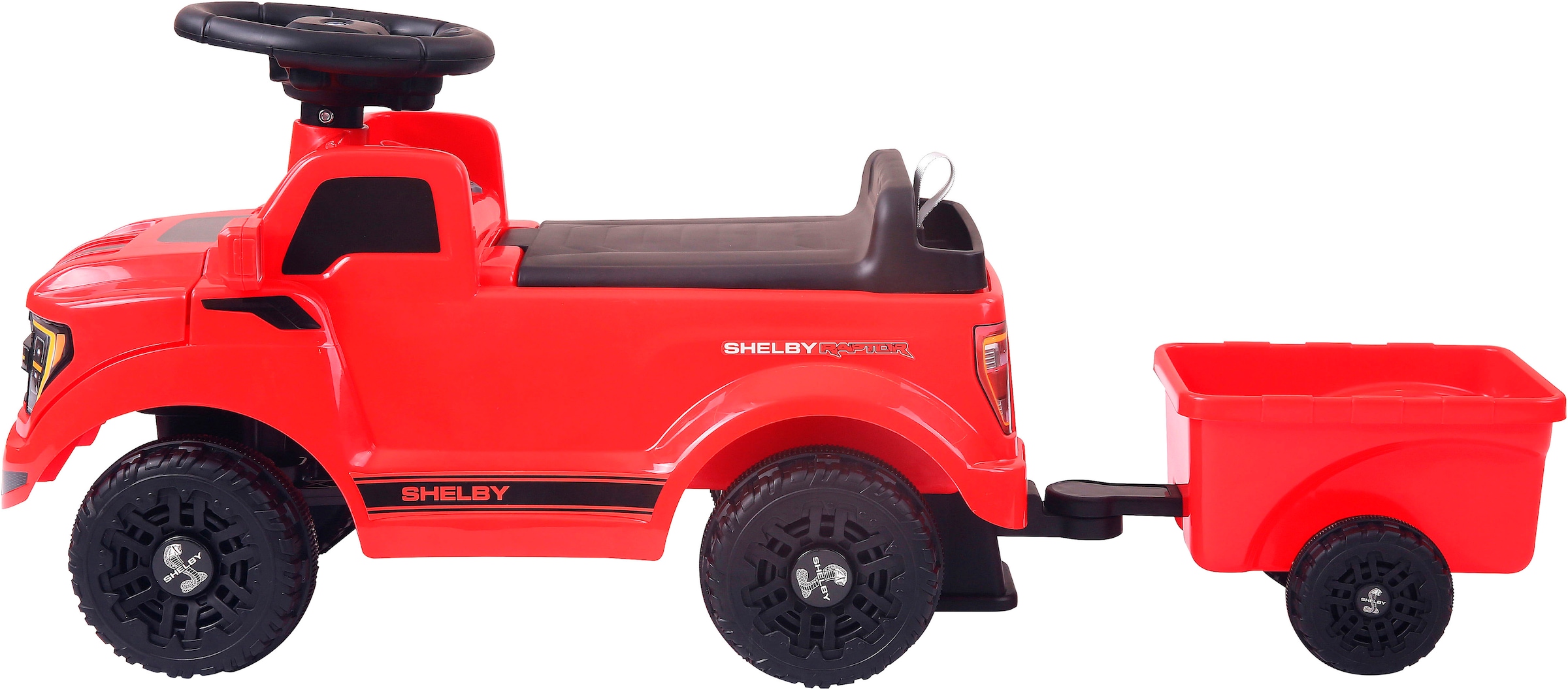 Jamara Rutscherauto »Shelby Ford F-150 Raptor mit Anhänger« mit Soundeffekten