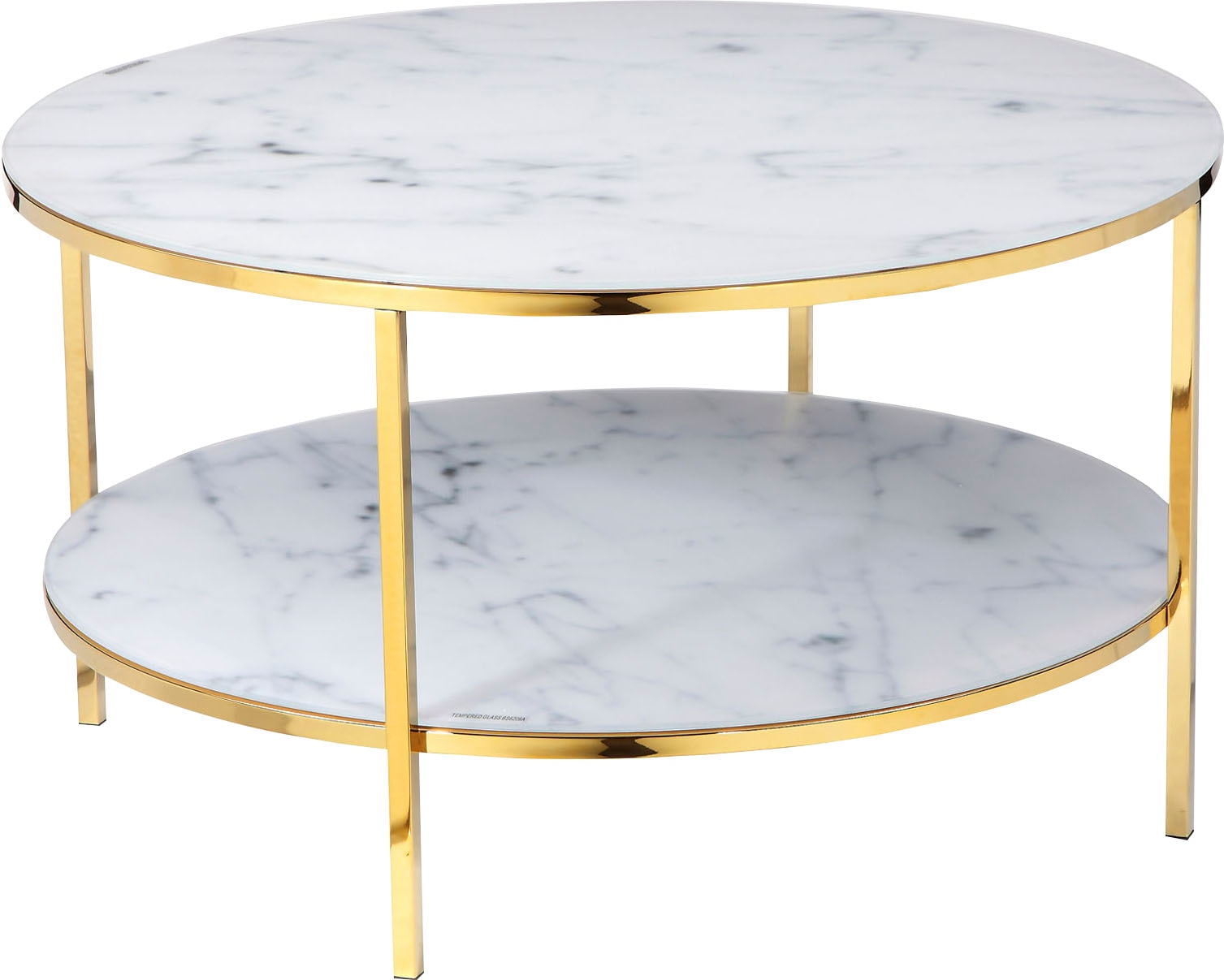 SalesFever Couchtisch "Caorle Coffeetable im minimalistischen Stil" Eleganz trifft Stil: Tischplatten in Marmoroptik