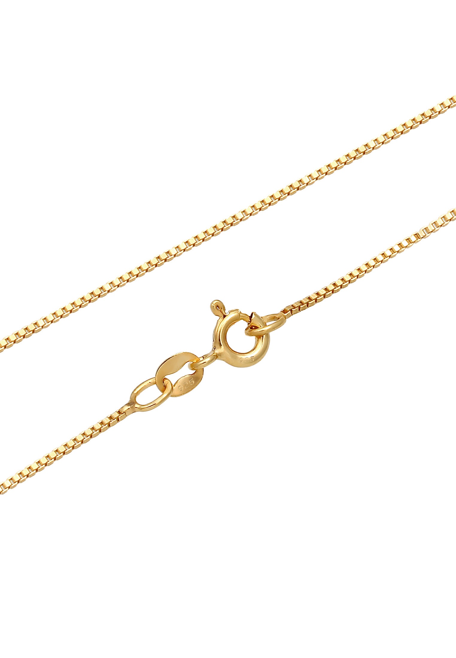 Elli Lange Kette »Halskette Sonne Münz-Anhänger Rechteck Vintage 925er Silber«