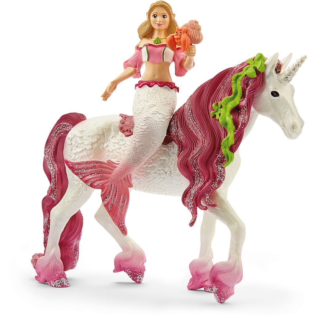 Schleich® Spielfigur »BAYALA®, Meerjungfrau-Feya auf Unterwassereinhorn (70593)«