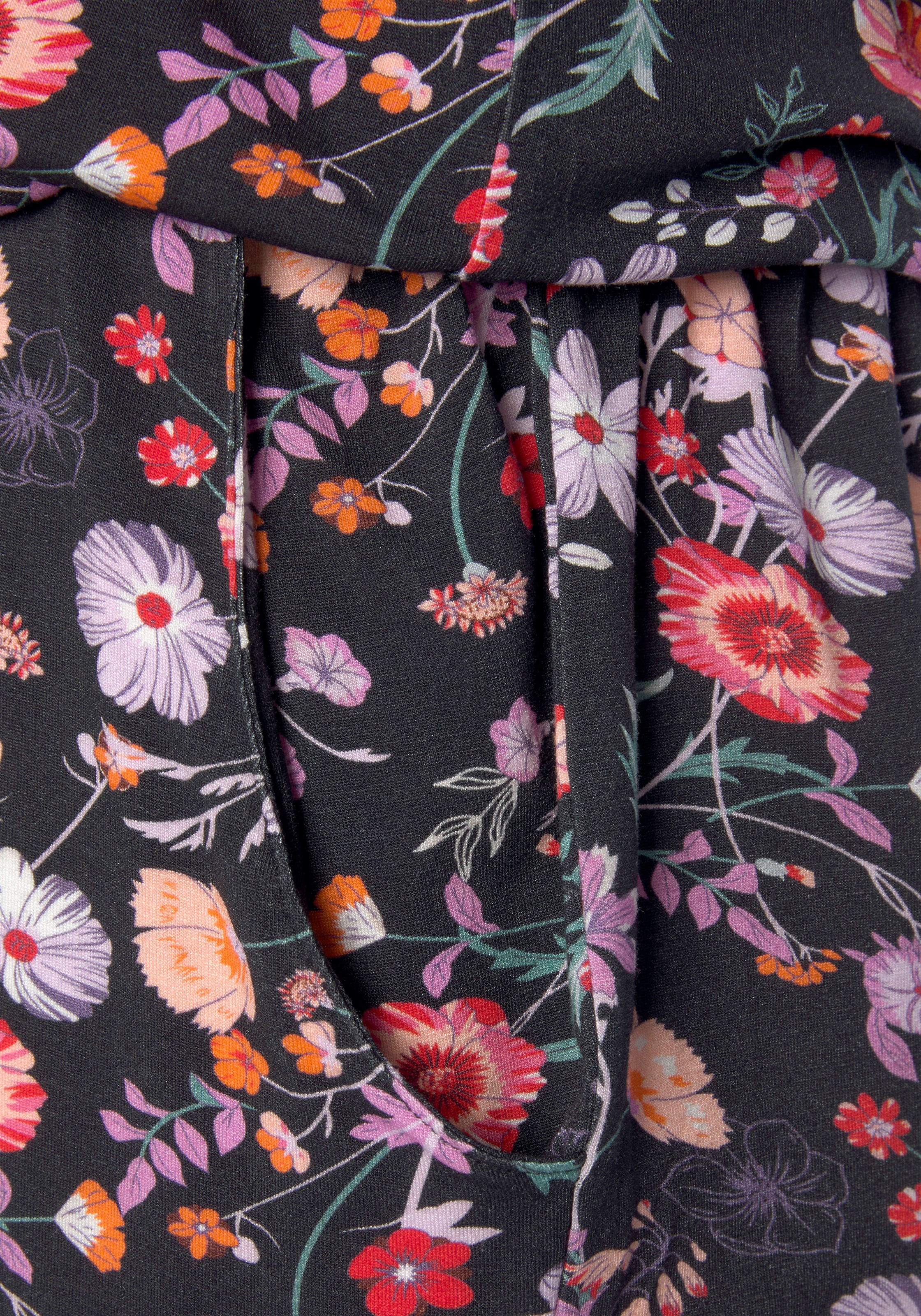 LASCANA Kurzoverall, mit Blumendruck
